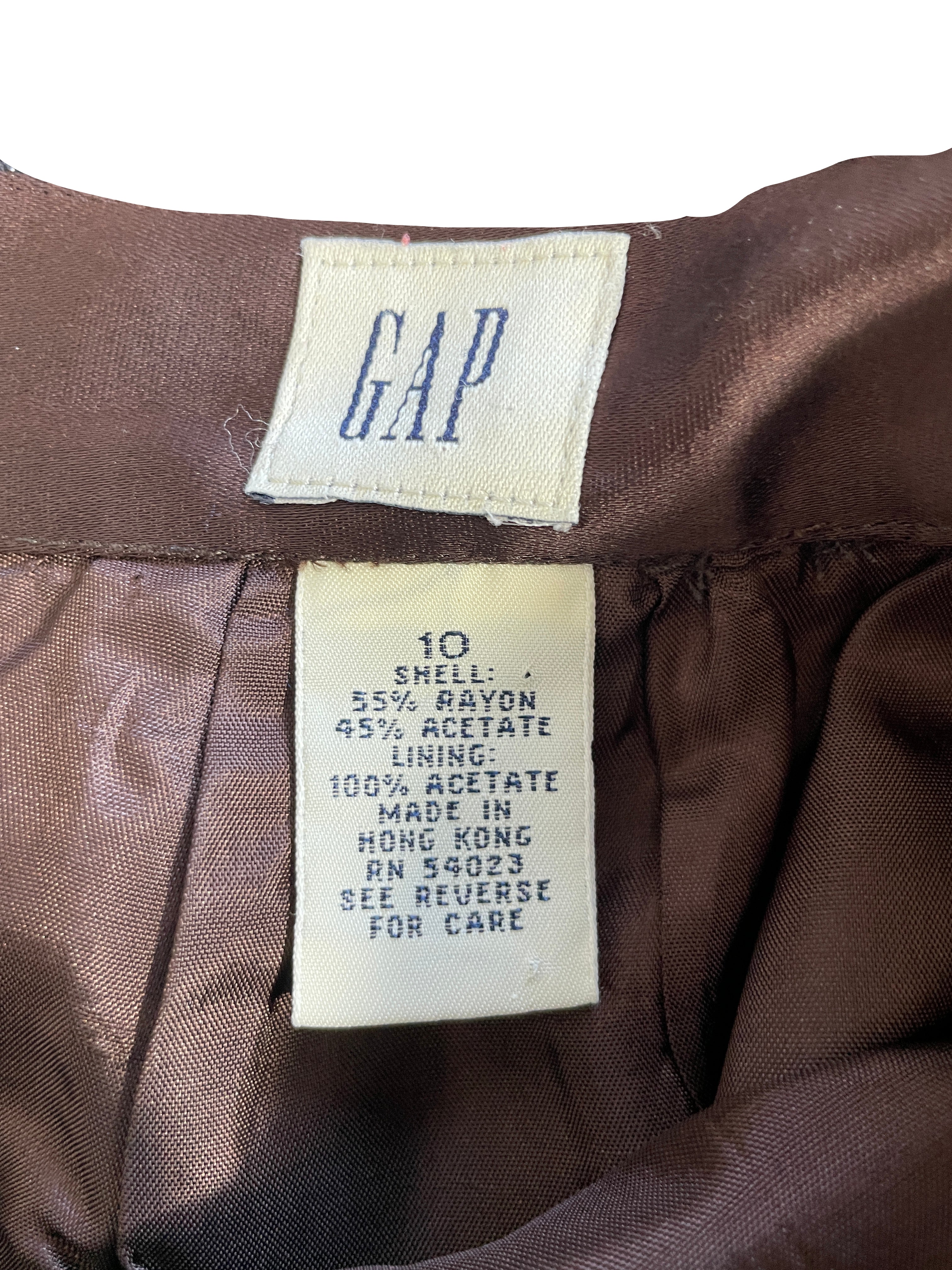 GAP size 10 skirt tag