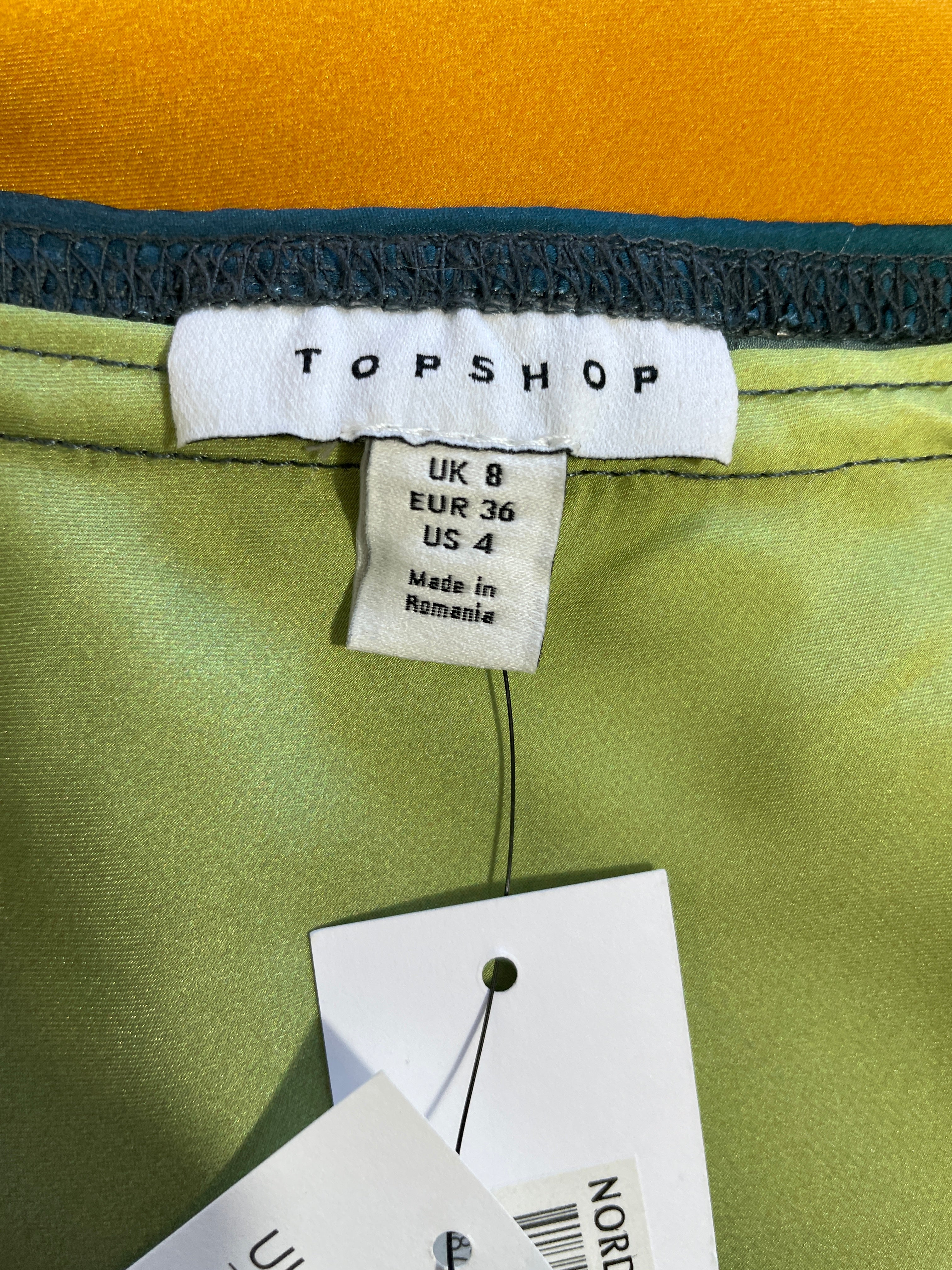 topshop skirt tag