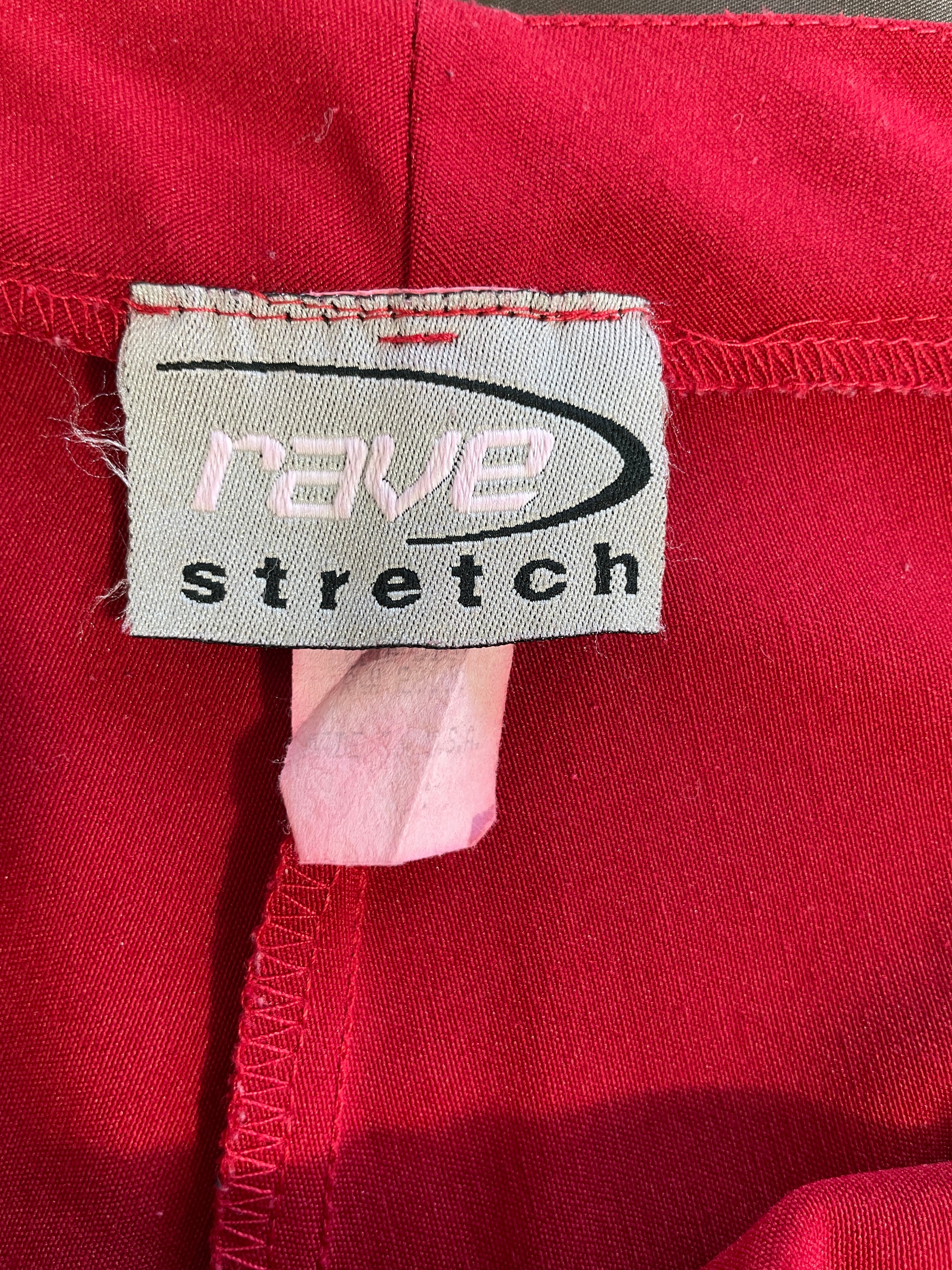 rave stretch red pants
