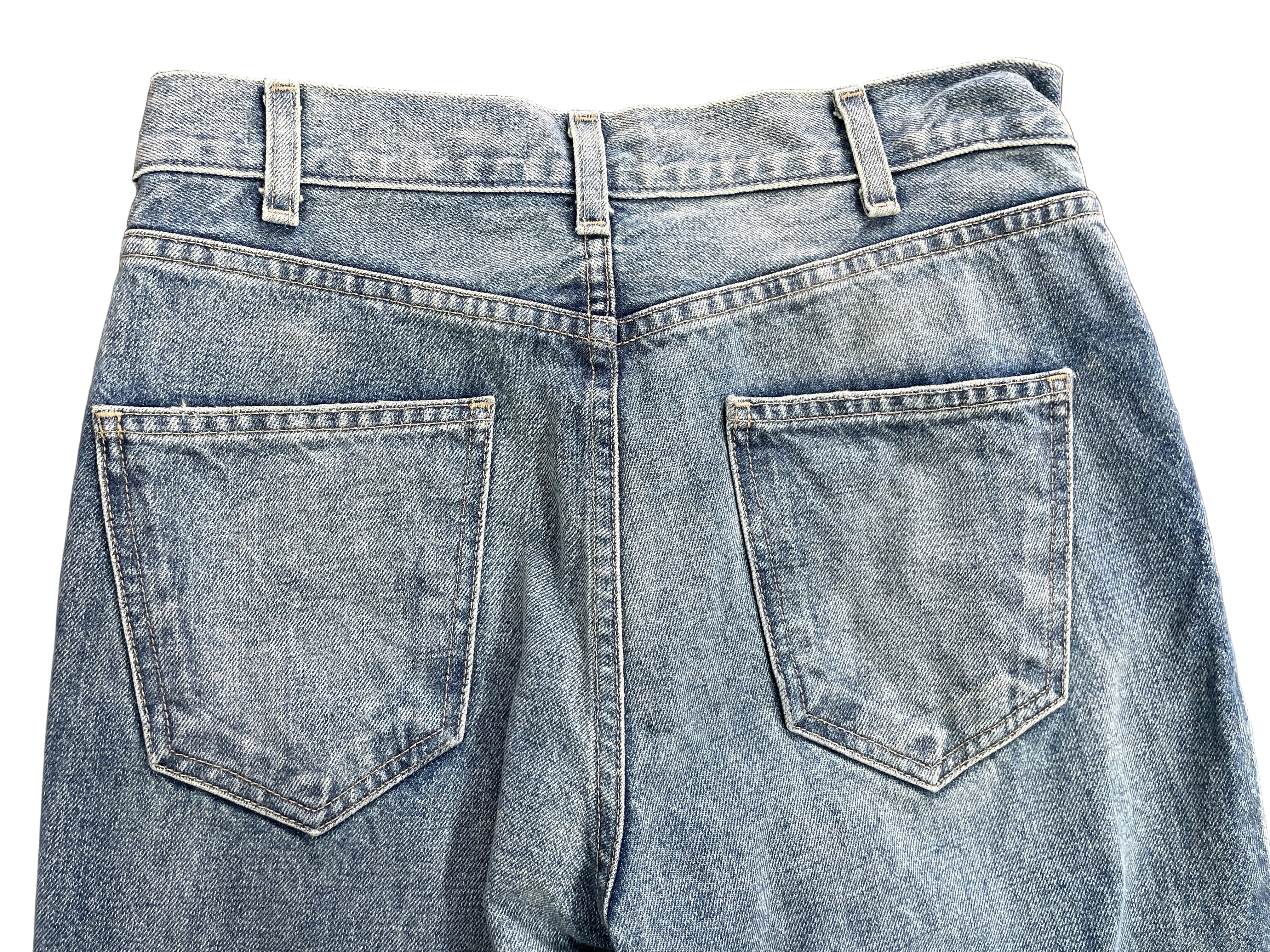 Size 27 Nili Lotan Joan Summer Wash Jeans Back Patch Pockets