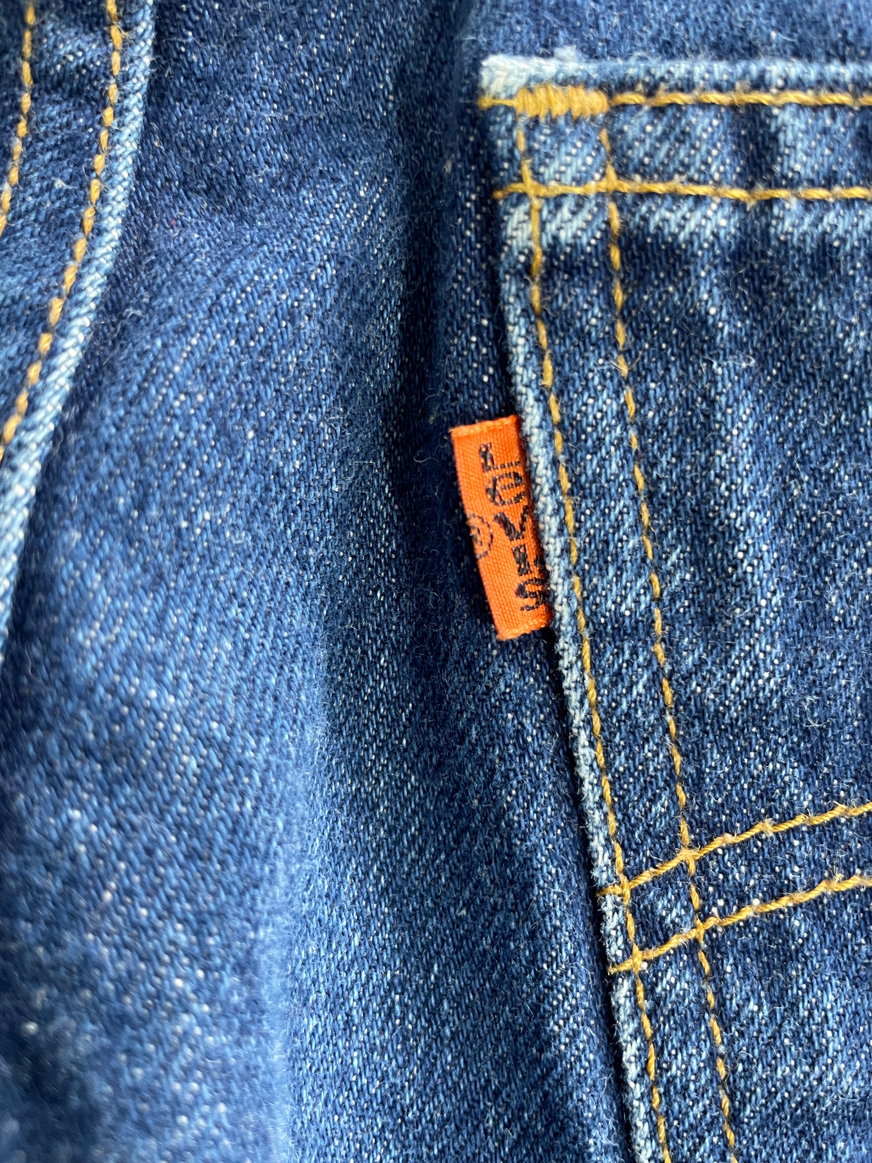 Size 27 Vintage Levi’s 517 Blue Jeans Orange Tab Detail