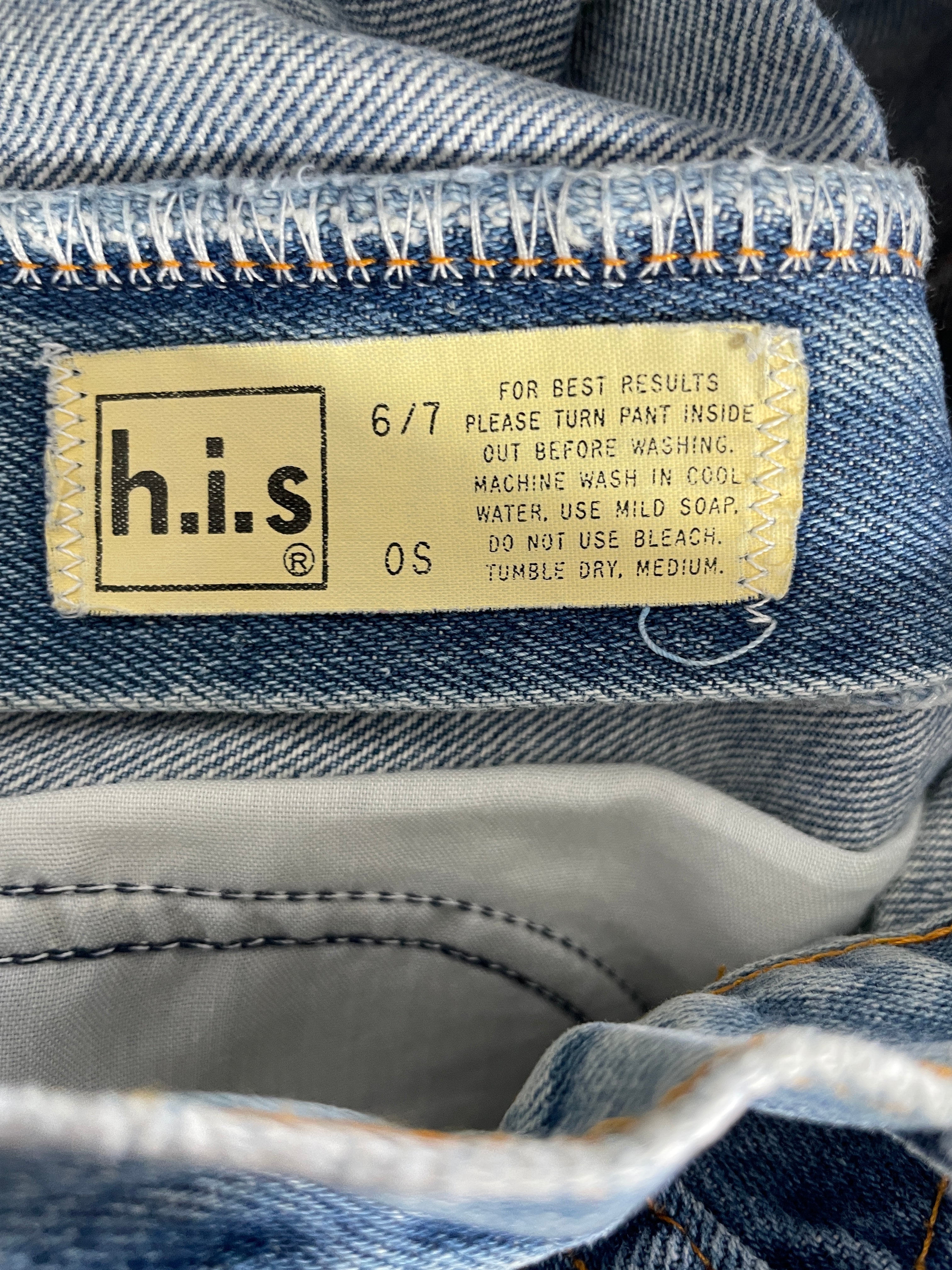 Size 24 Vintage Chic by H.I.S. Blue Denim Jeans Vintage Label