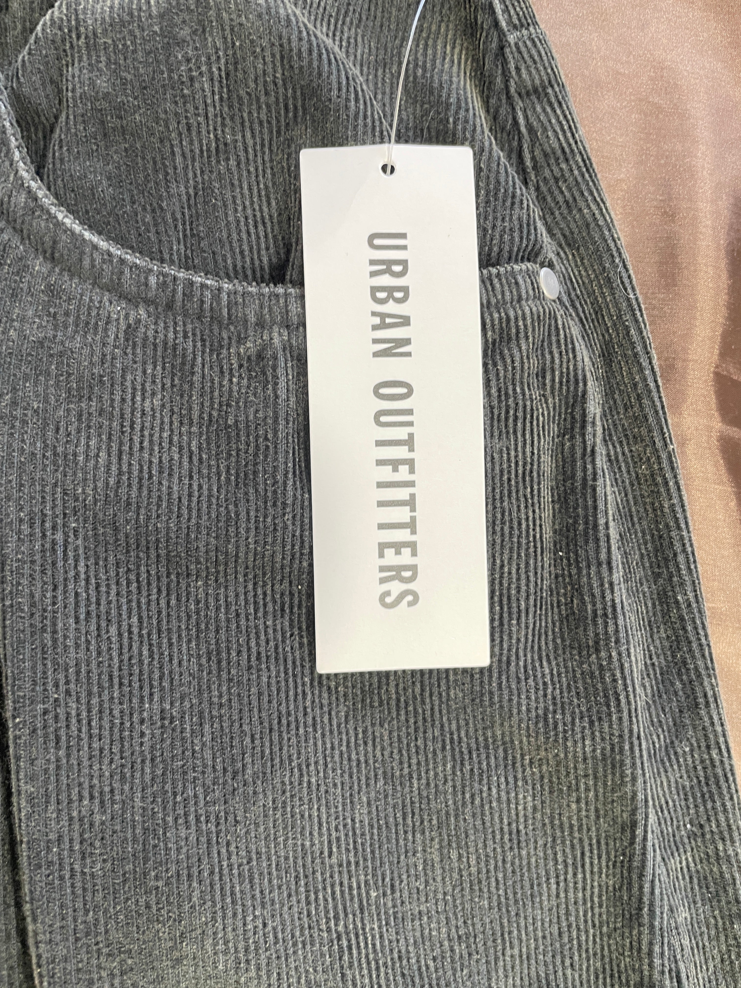 Size 30 Urban Outfitters Black Corduroy Pants NWT Hangtag