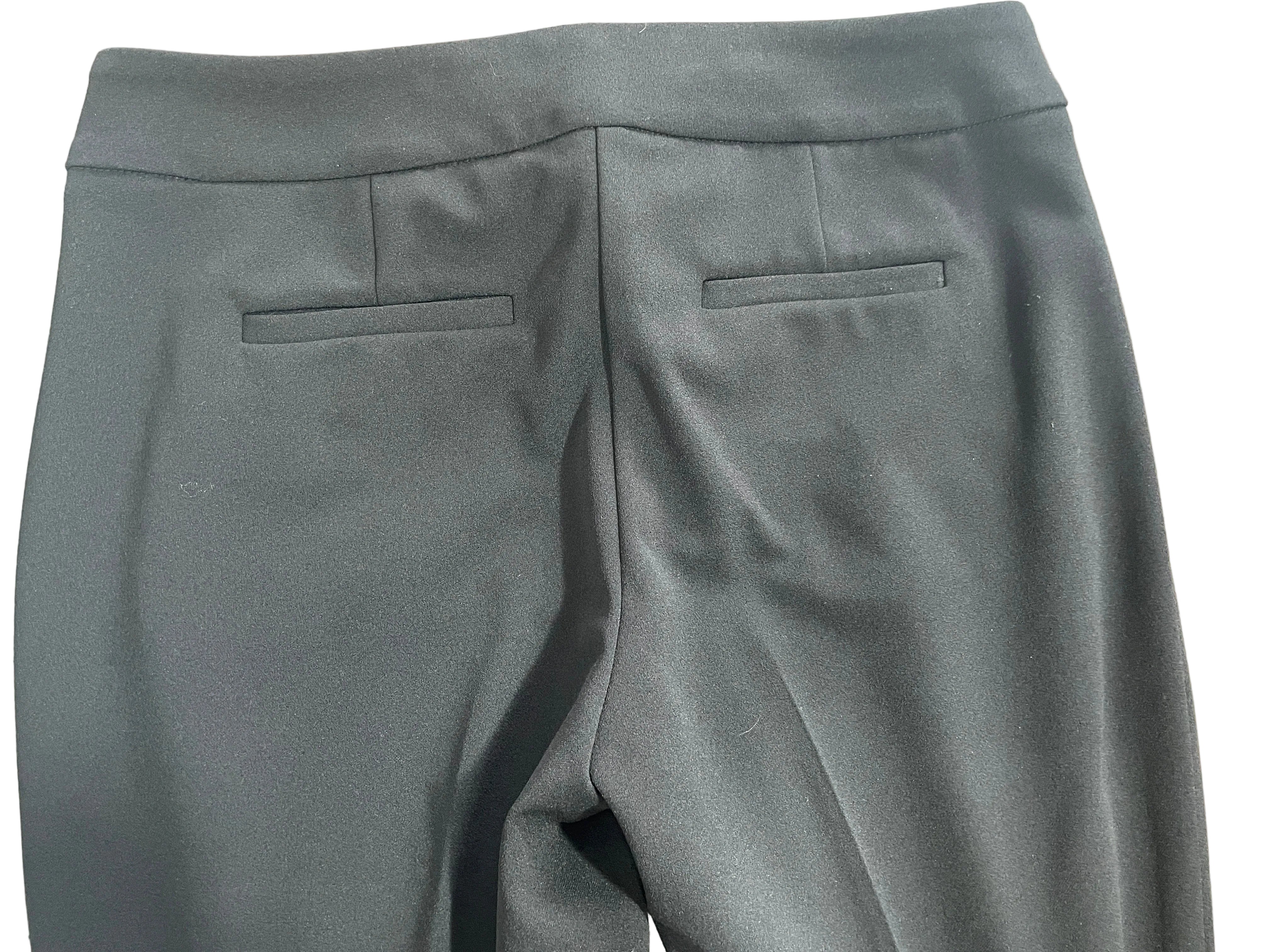 1. Anne Klein black tailored trousers back view with welt pocket details