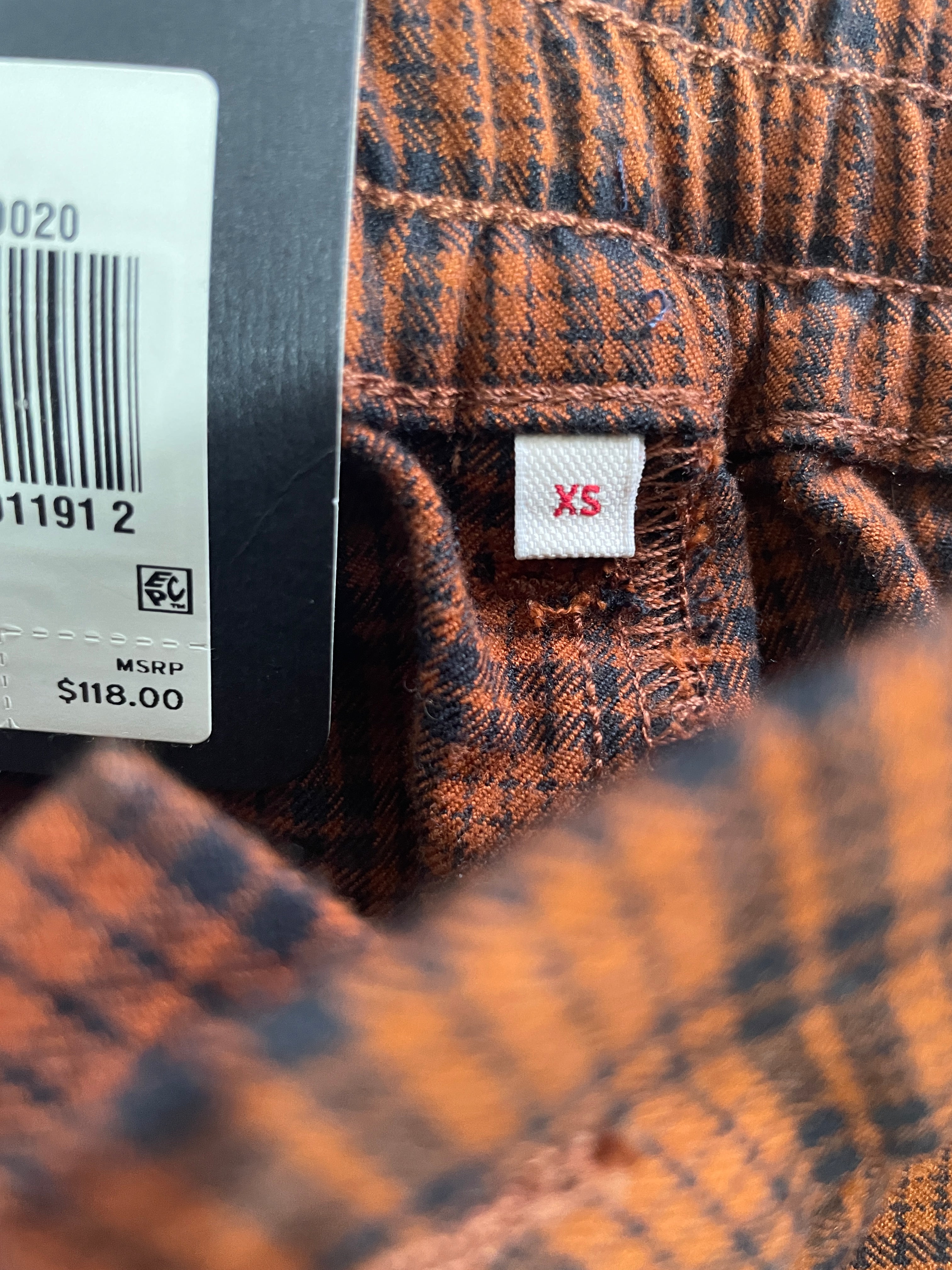 Levi's Math Club Slacks XS garment size label