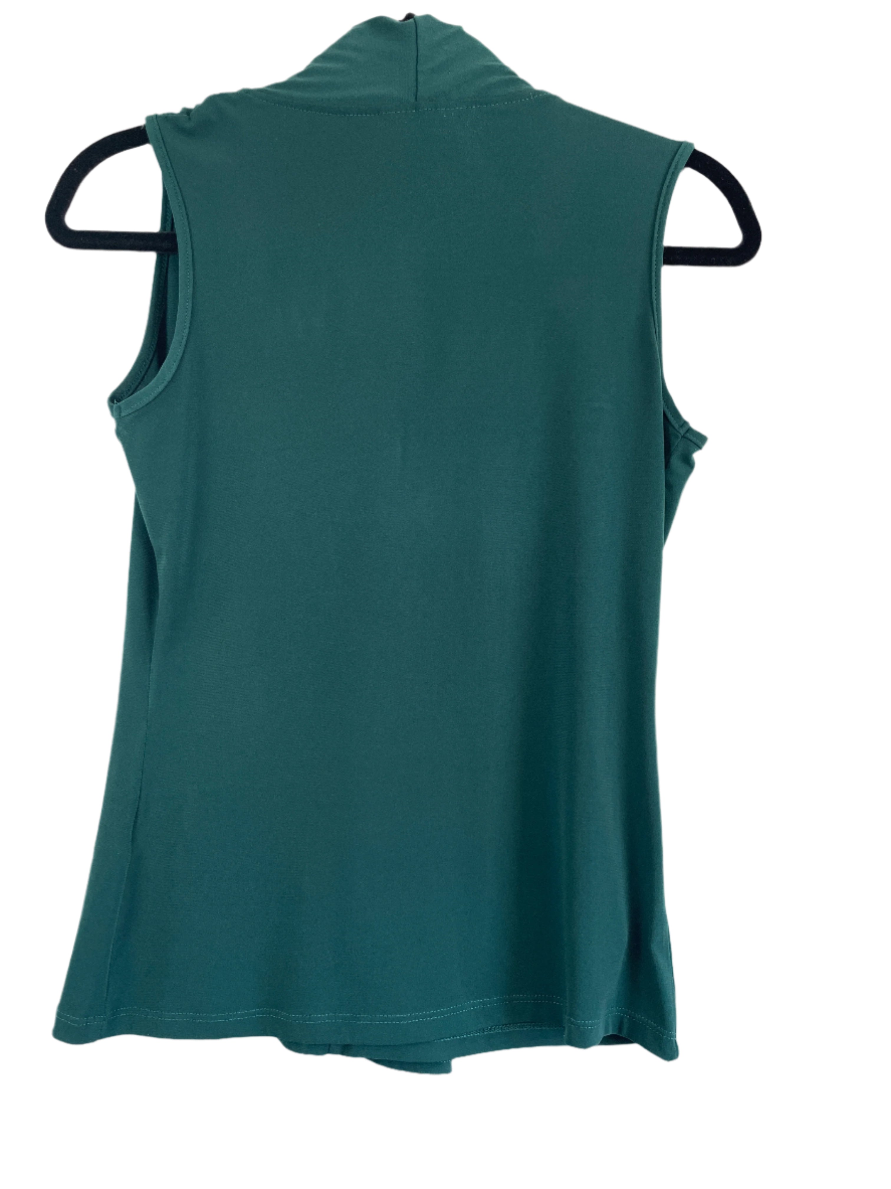 Green blouse on a white background