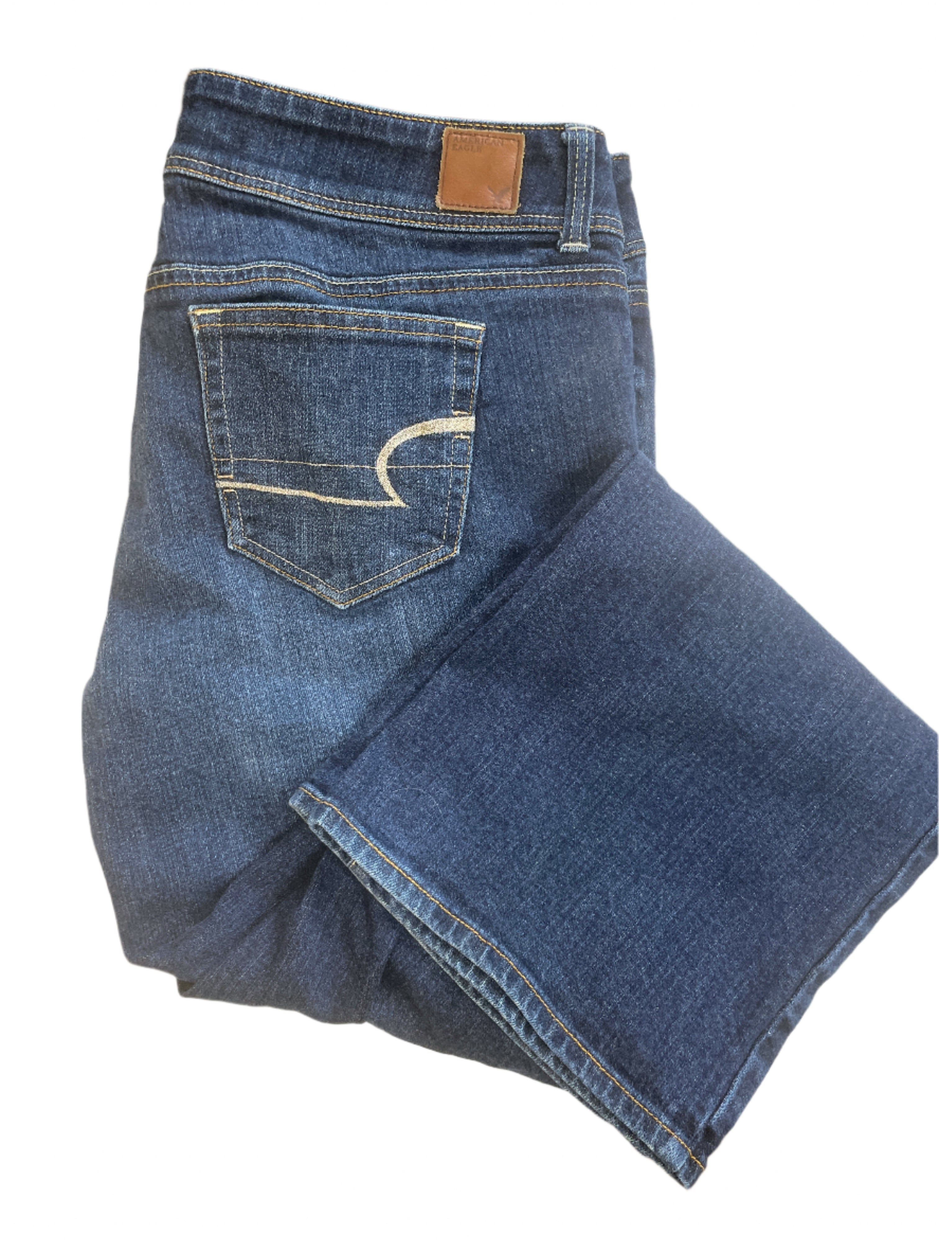 American Eagle slim bootcut stretch jeans size 20 folded flat