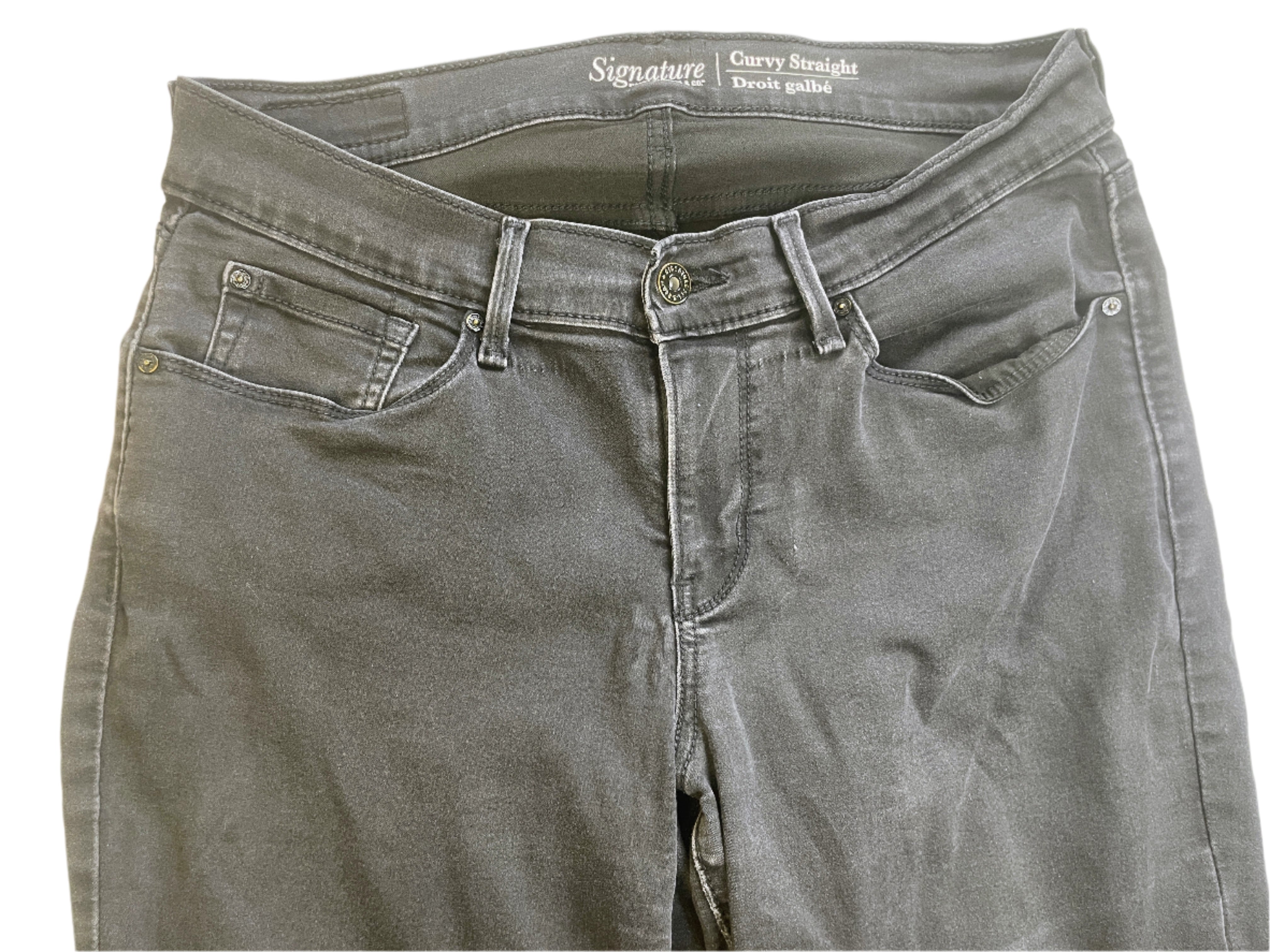 black levi's signature  jeans on a white background