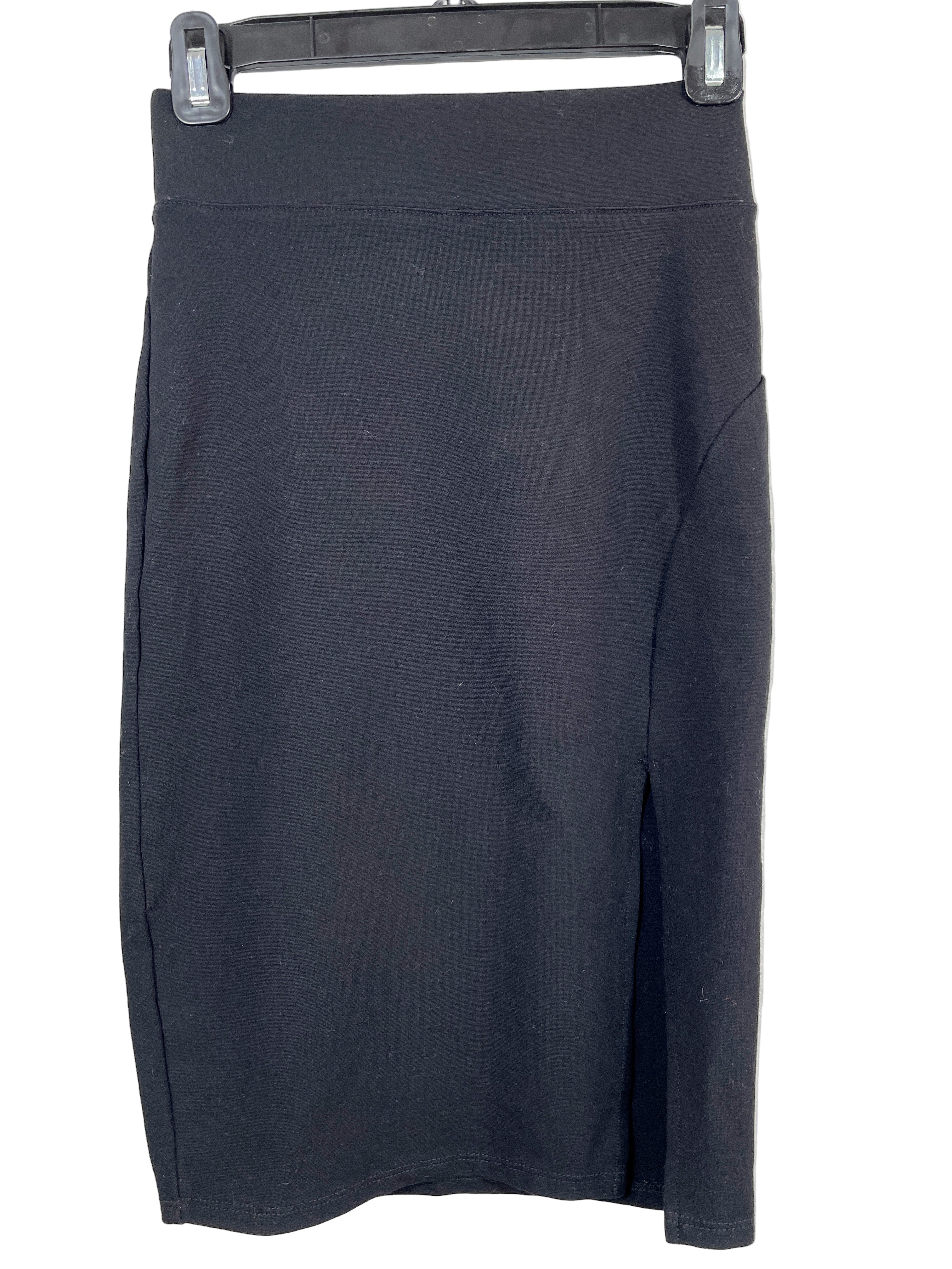 Forever 21 black bodycon skirt front view