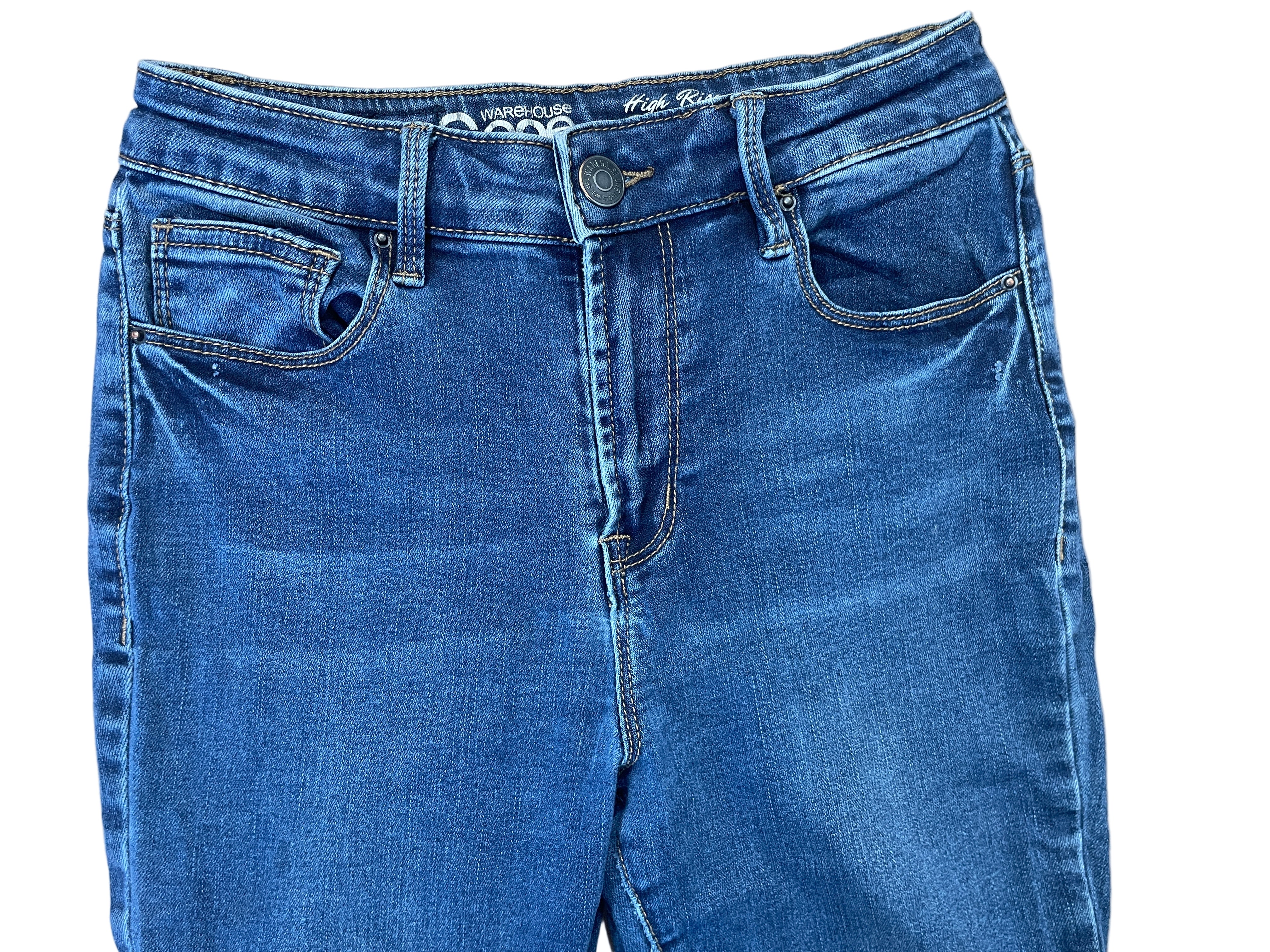 Warehouse One high rise skinny jeans women’s size 25 front view