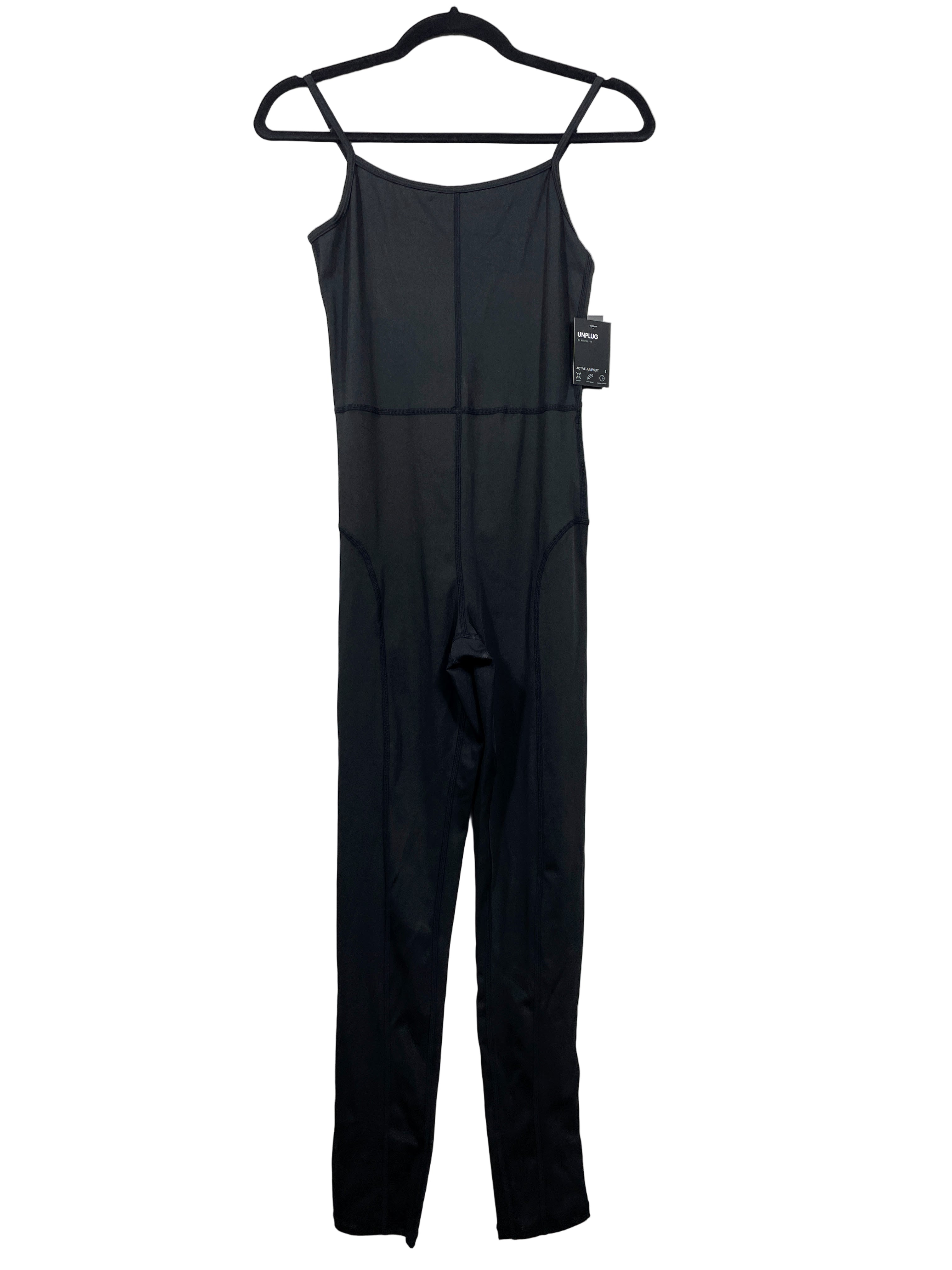 Bluenotes Unplug black one-piece active jumpsuit front view