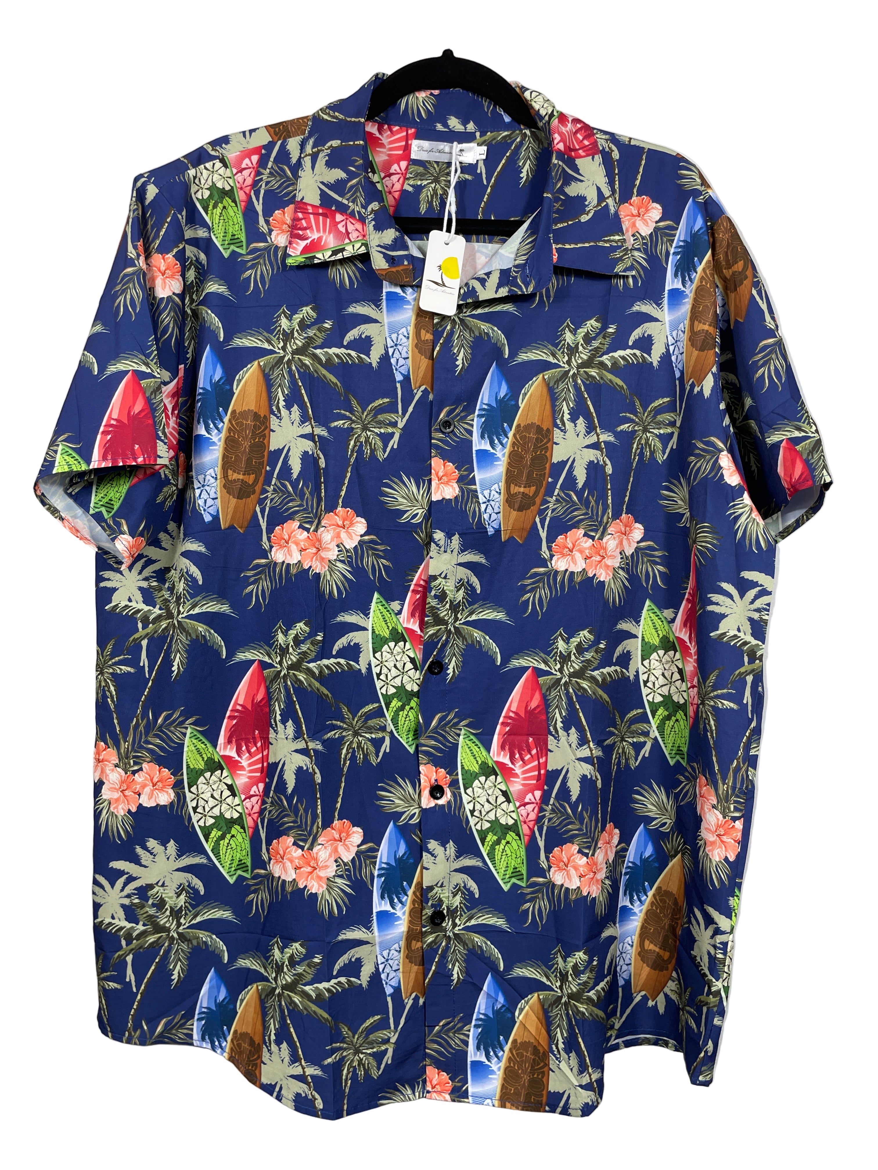 Dress For Adventure tropical short sleeve shirt front