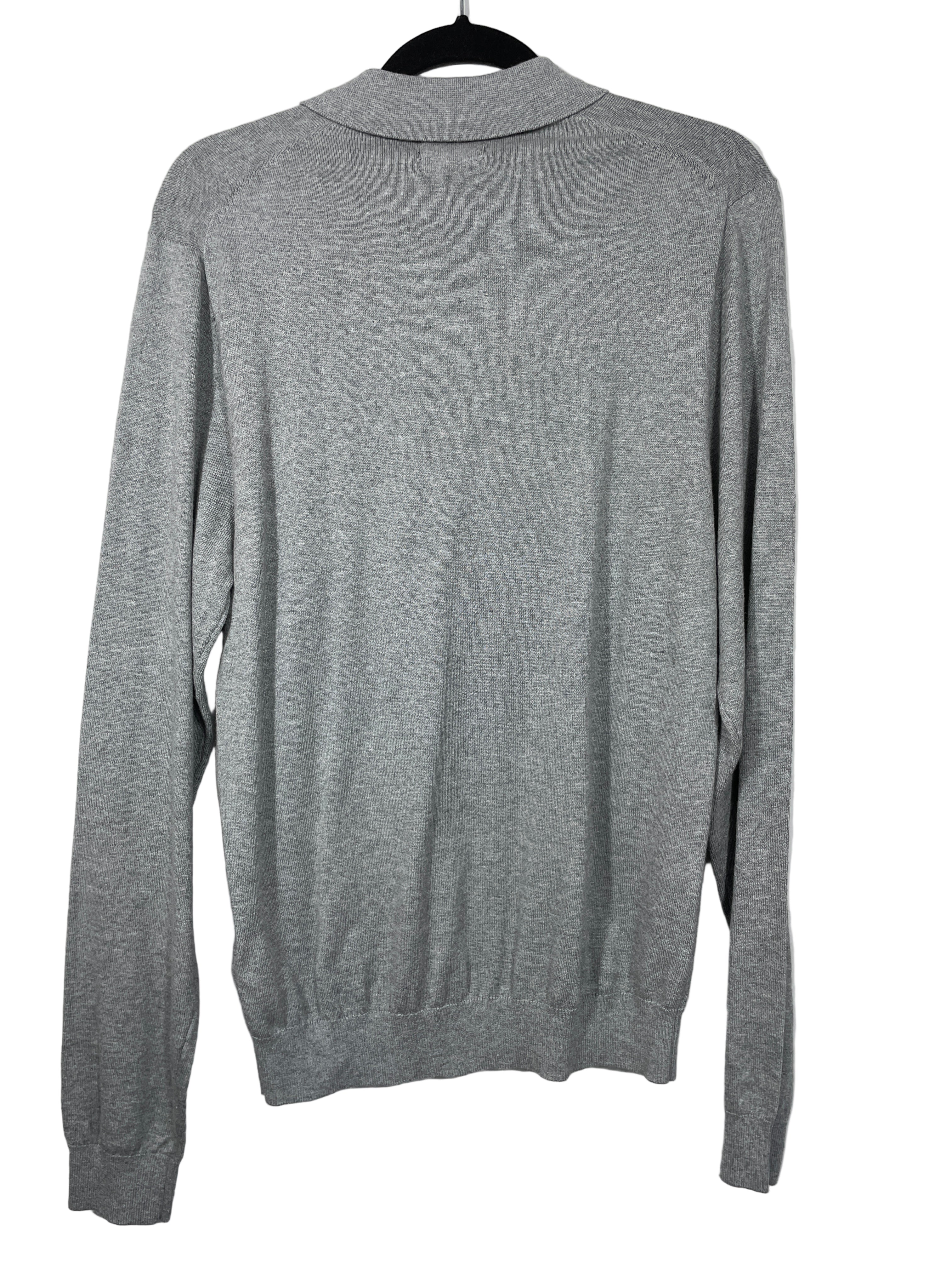 le 31 simons grey pullover sweater back view