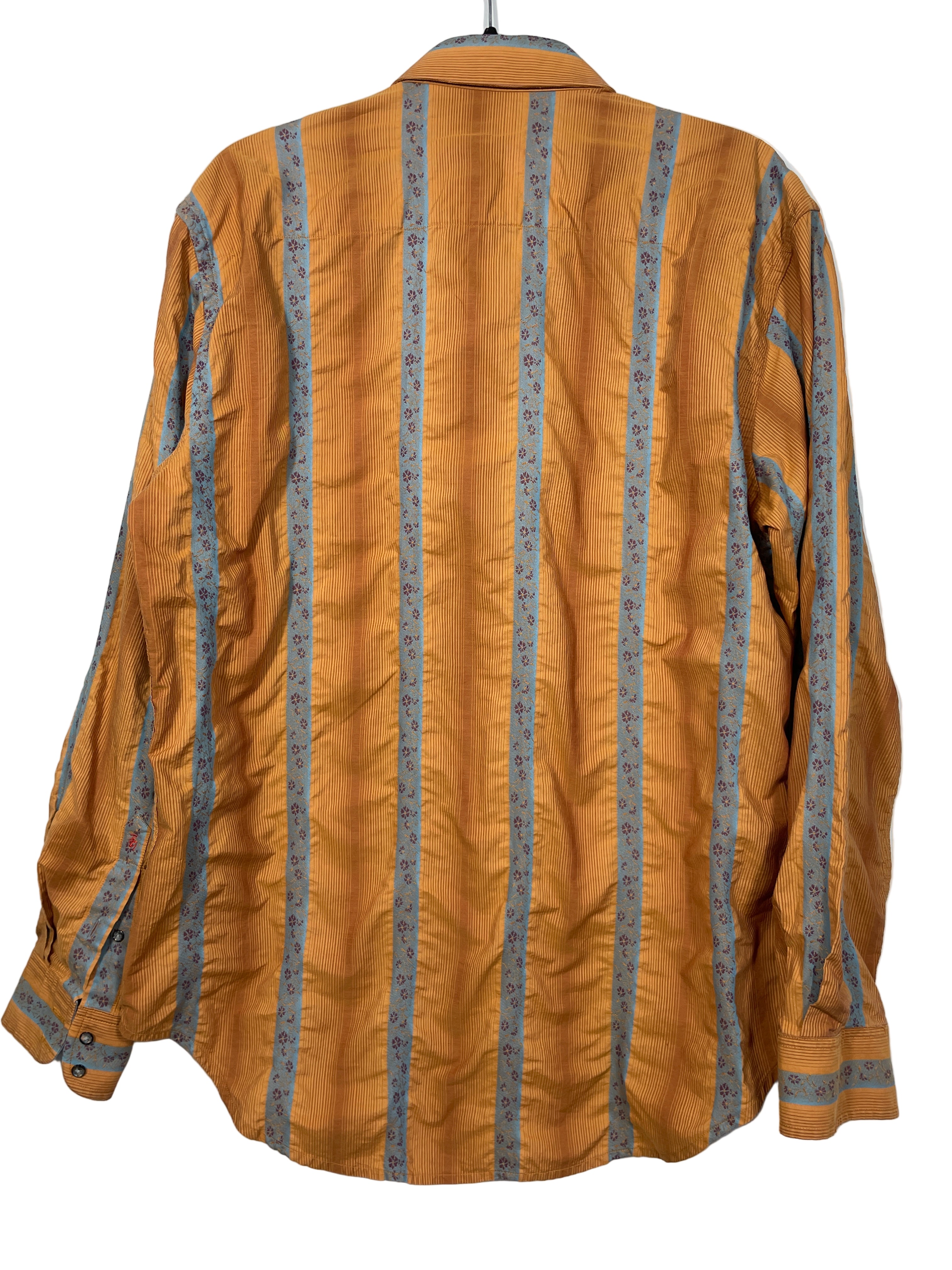 Robert Graham striped button-up shirt back view