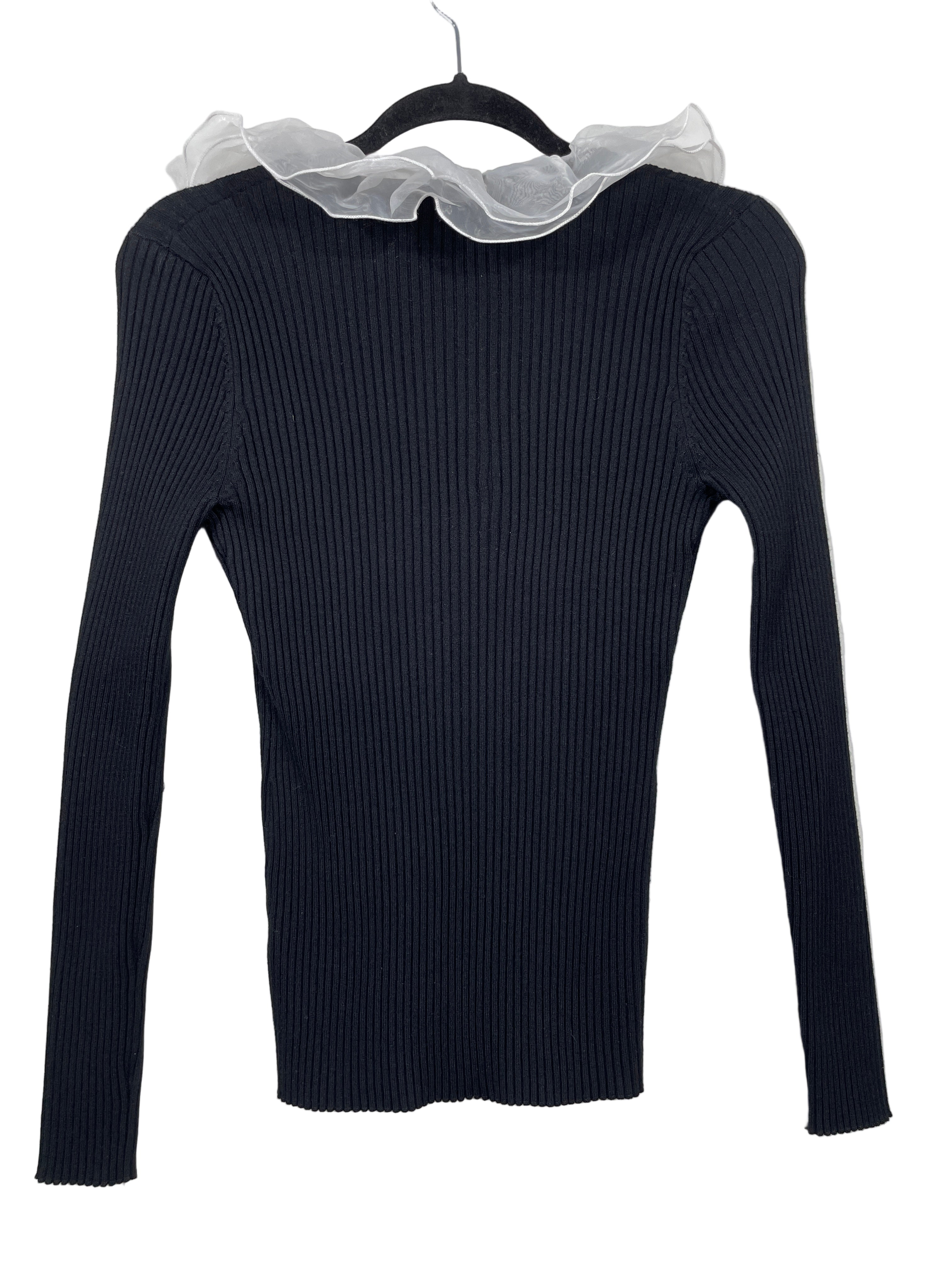 bellini black zip up top back view size medium