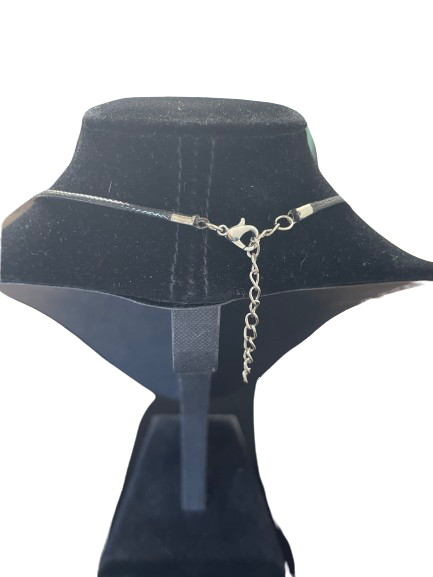 Back view of necklace showing lobster clasp and extender chain