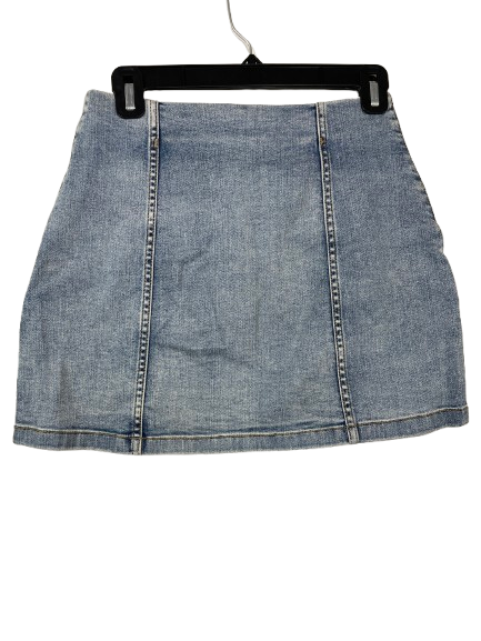Aritzia Wilfred Free blue denim mini skirt size 4 back