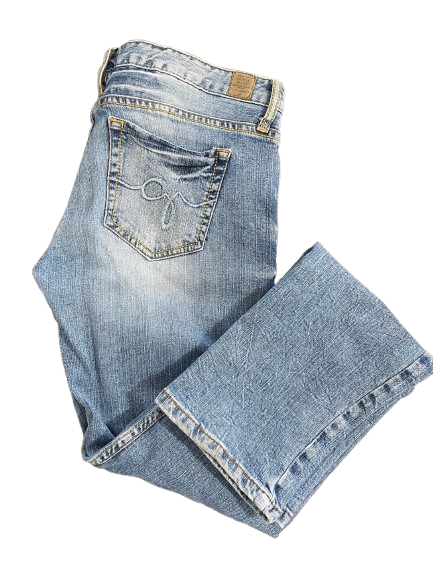 GUESS Foxy Skinny Leg size 29 low rise distressed blue jeans