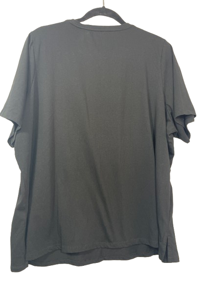 ALIA women's size 3X black short sleeve toucan T-shirt back view