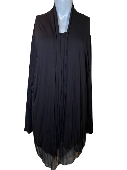 susan Lawrence black cardigan