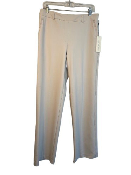 Rachel Zoe women's light taupe stretch pull-on straight leg pants size medium new with tags front