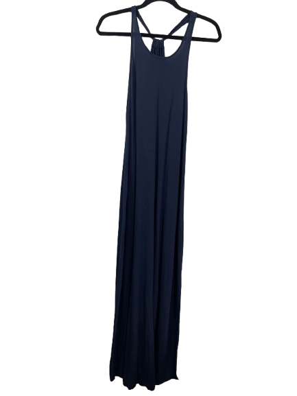 George navy blue racerback maxi dress size Small front view