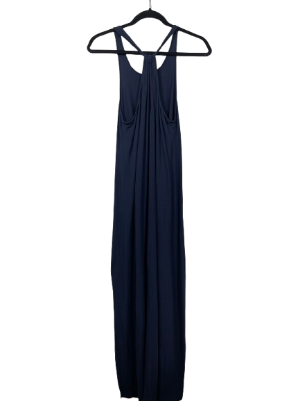 George navy blue racerback maxi dress size Small back view