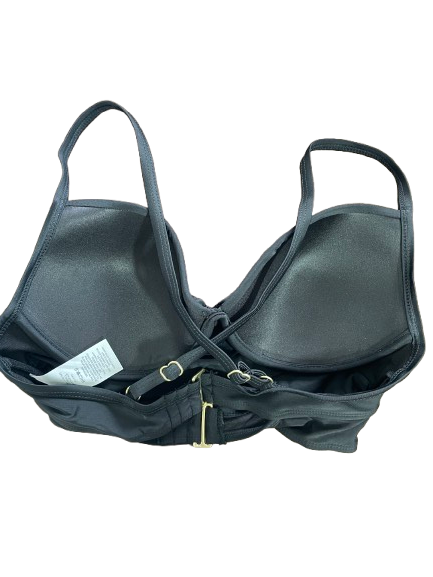 Time and Tru black bikini top moulded cups and adjustable straps