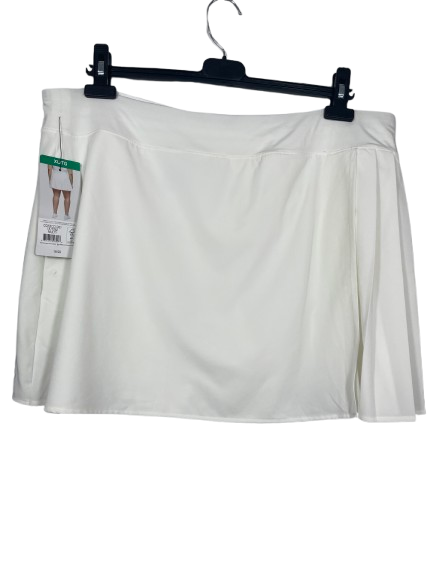 XL Lolë White Pleated Skort back