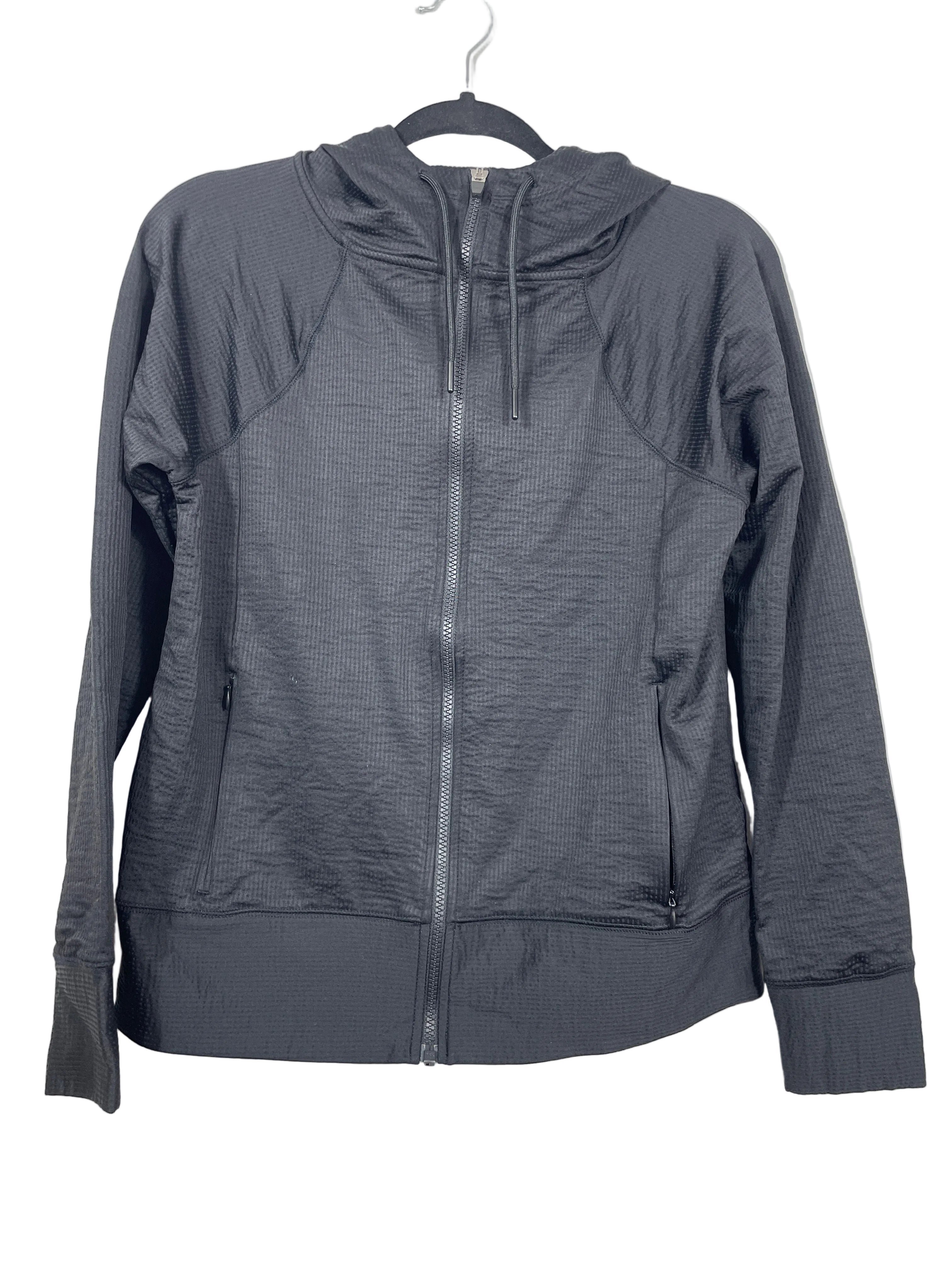 Kirkland Signature women’s Medium black full zip active hoodie front