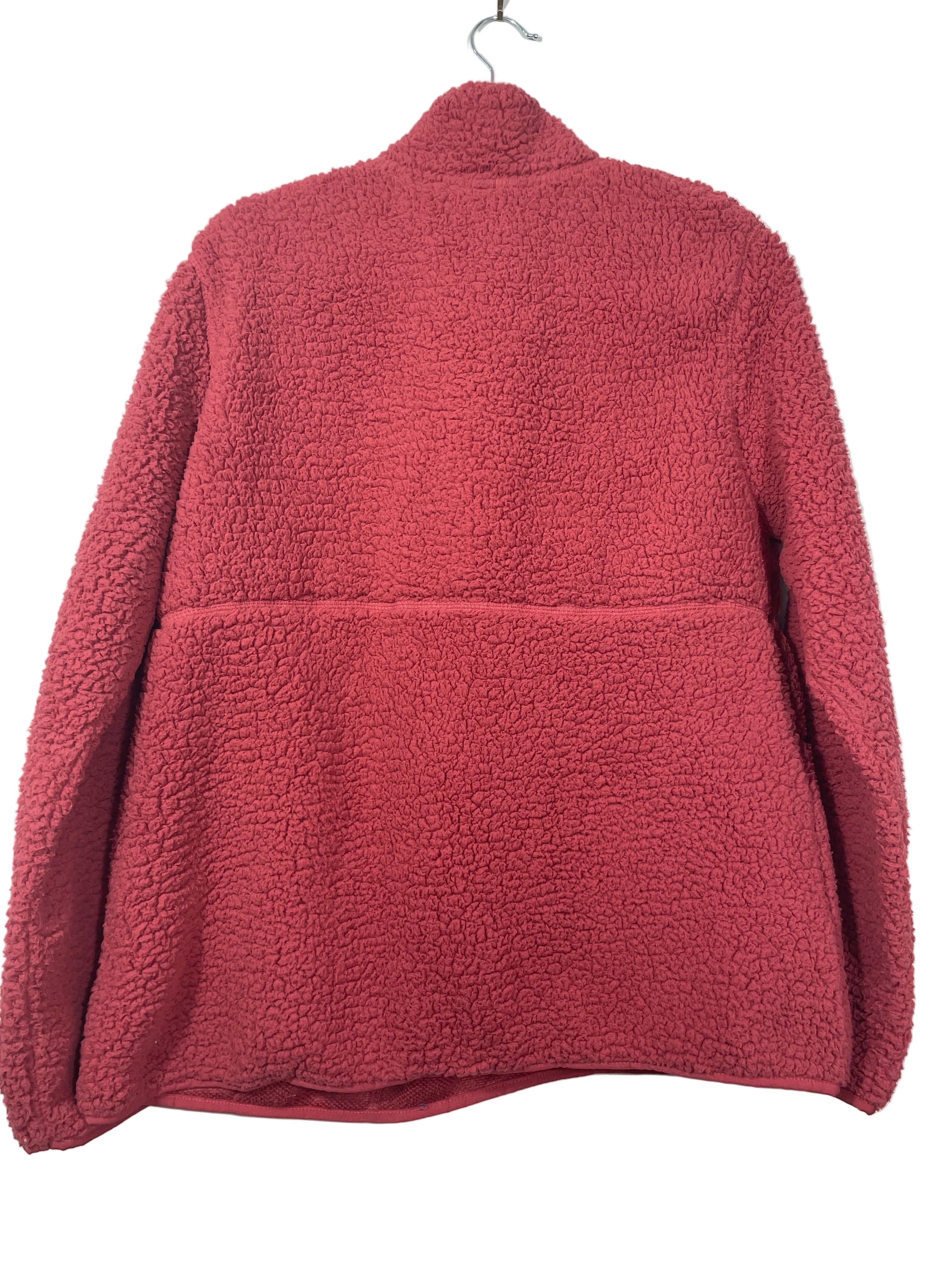 32 Degrees Heat Large coral pink sherpa fleece pullover back