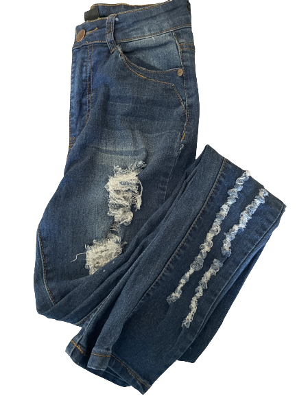 L&B Skinny Distressed Stretch Jeans