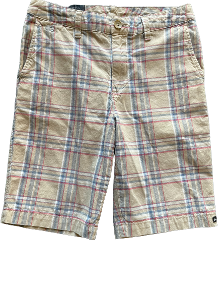 quicksilver plaid Bermuda shorts