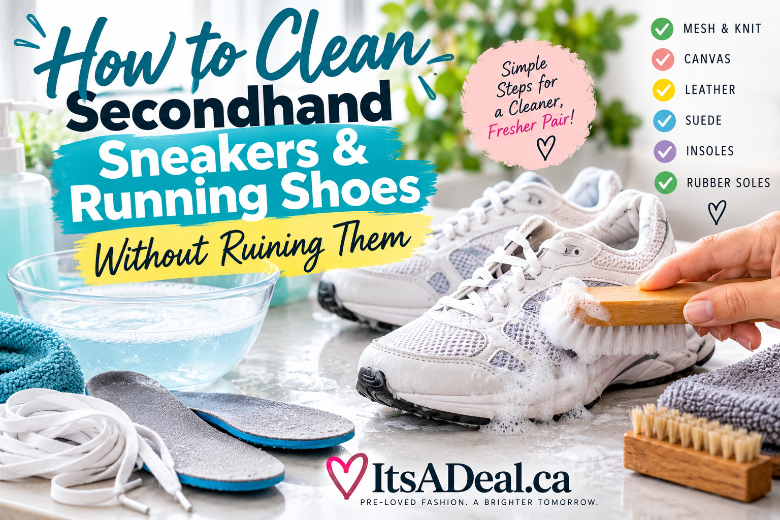 How to Clean Secondhand Sneakers & Running Shoes Without Ruining Them