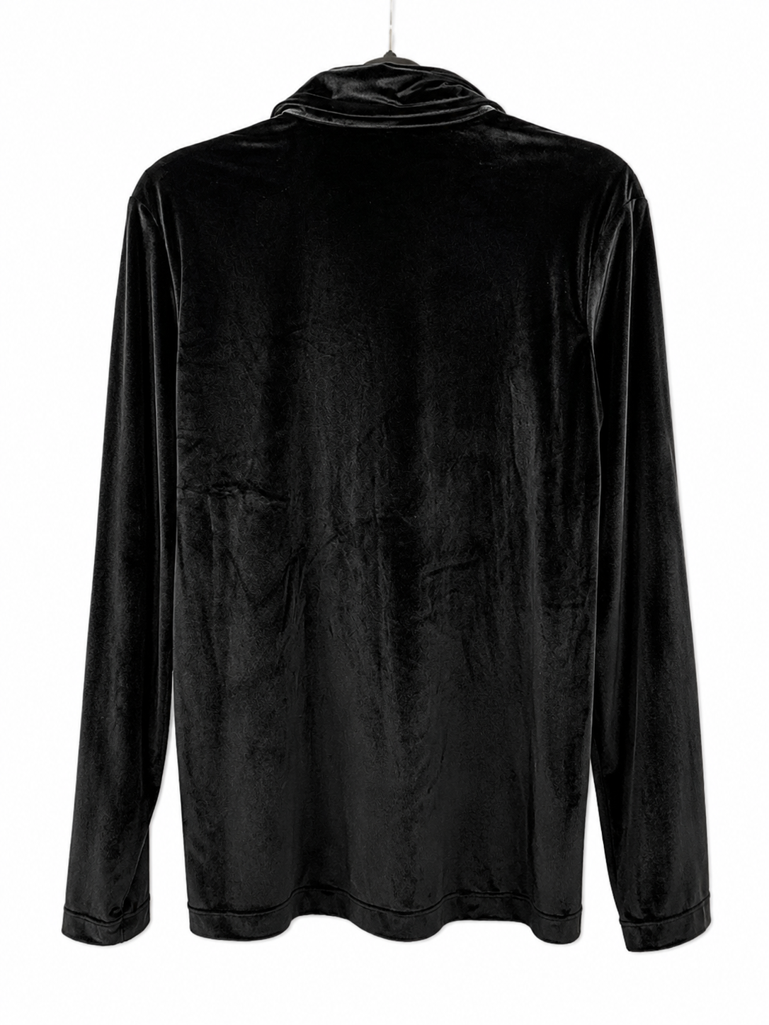Back view Joe Fresh grey velour pyjama top size medium