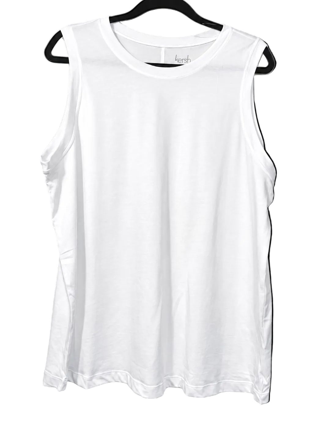 Kersh Women's XXL White Tank Tops 2-Pack Front