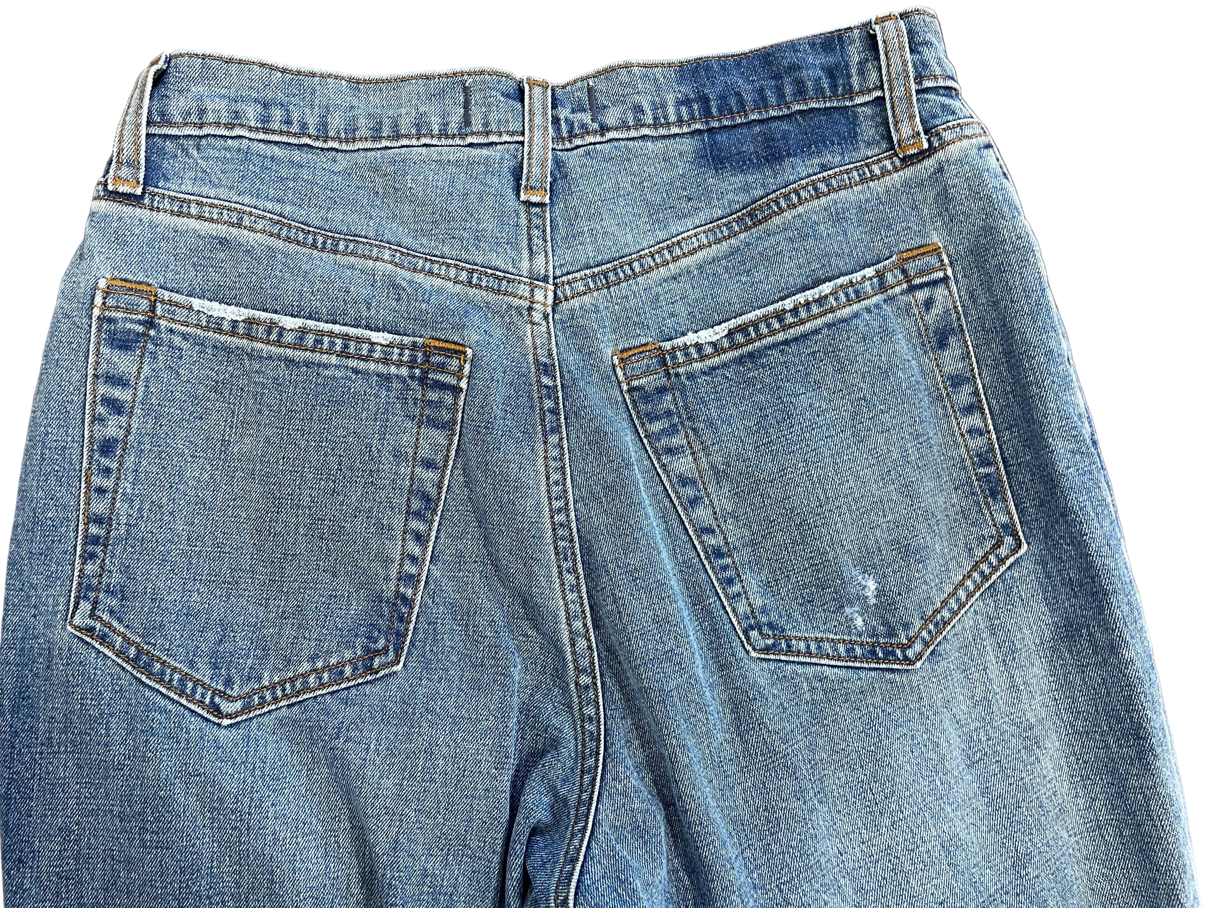 Abercrombie Curve Love size 28 blue jeans back pockets