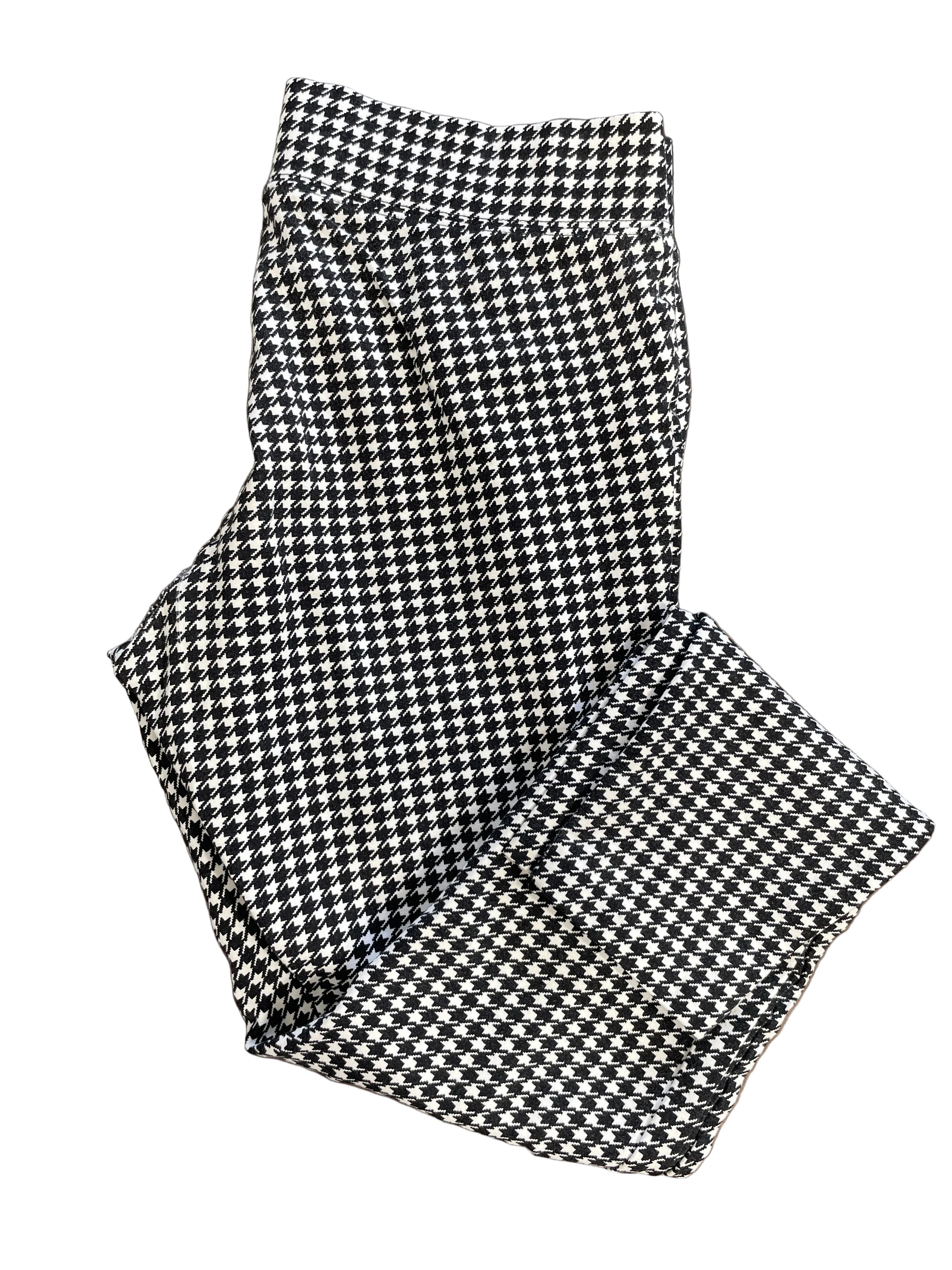 Old Navy Stevie small black and white houndstooth skinny pants front