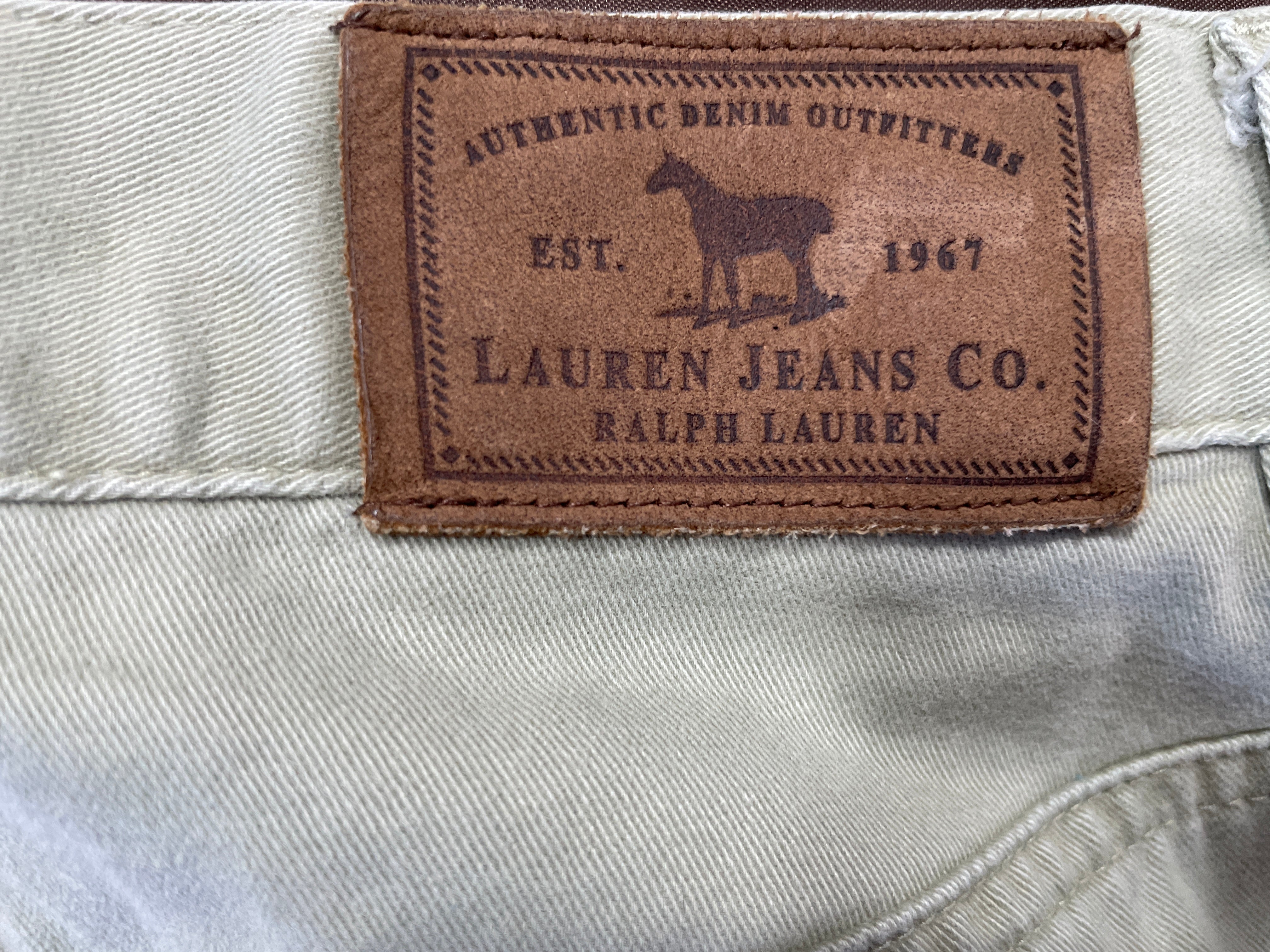 Ralph Lauren light green cropped pants 100 percent cotton