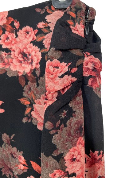 Et Clet floral mini skirt side zipper