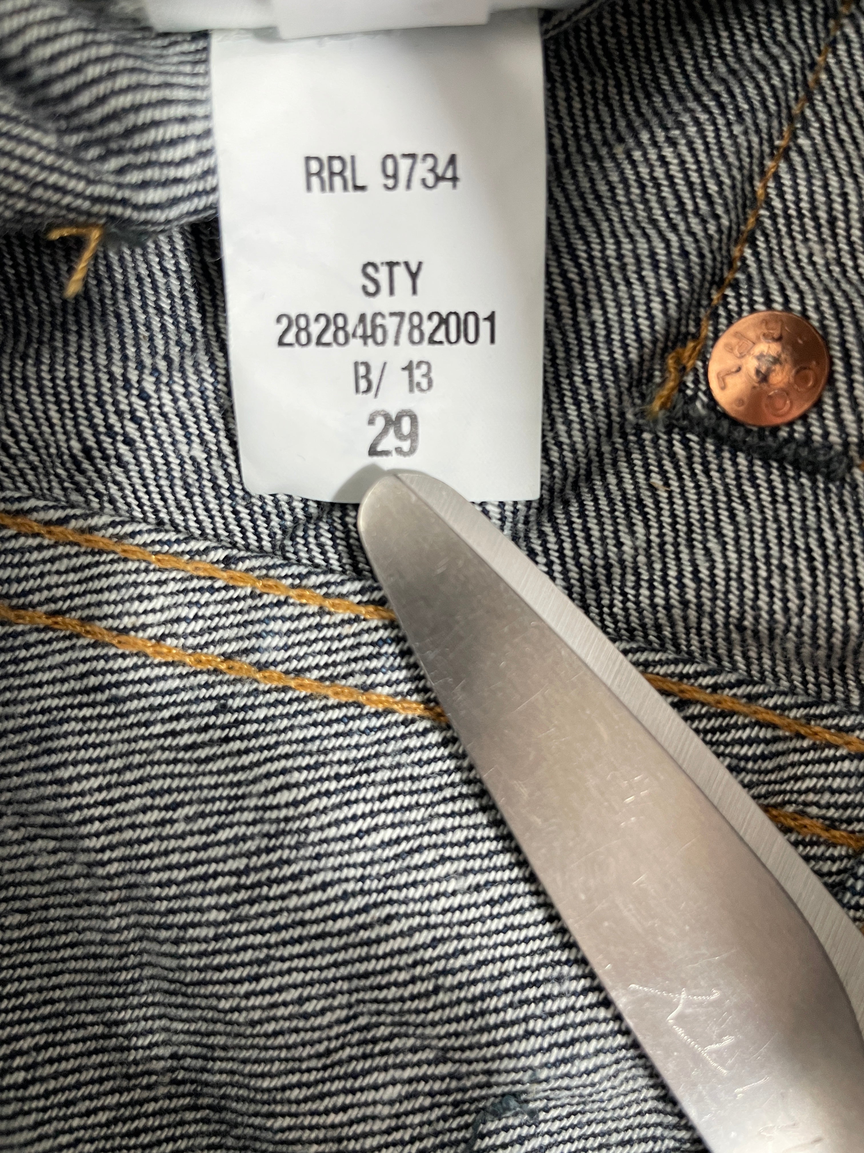 RRL Ralph Lauren High Boy size 29 style tag