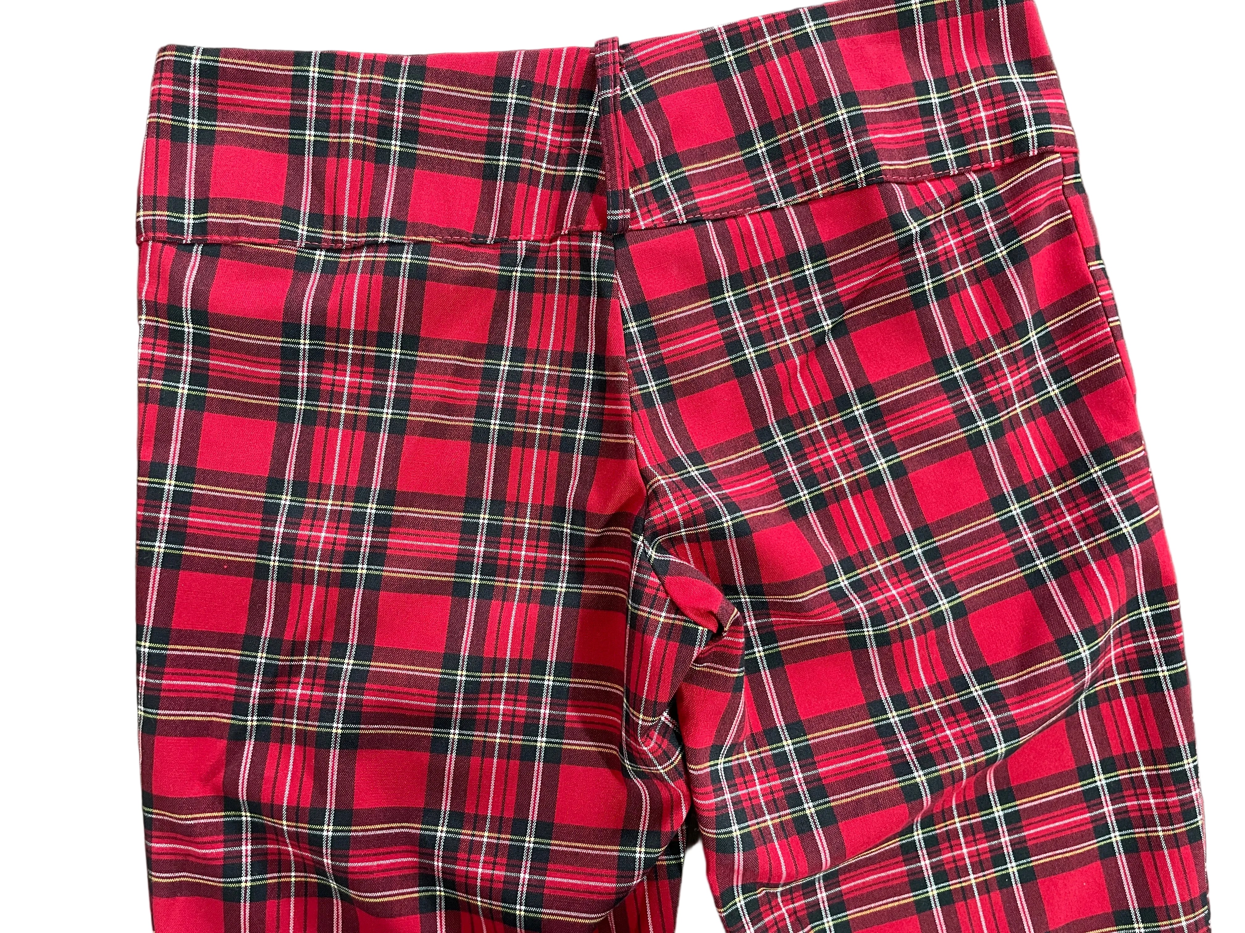 Durian style 2683 red tartan stretch pants