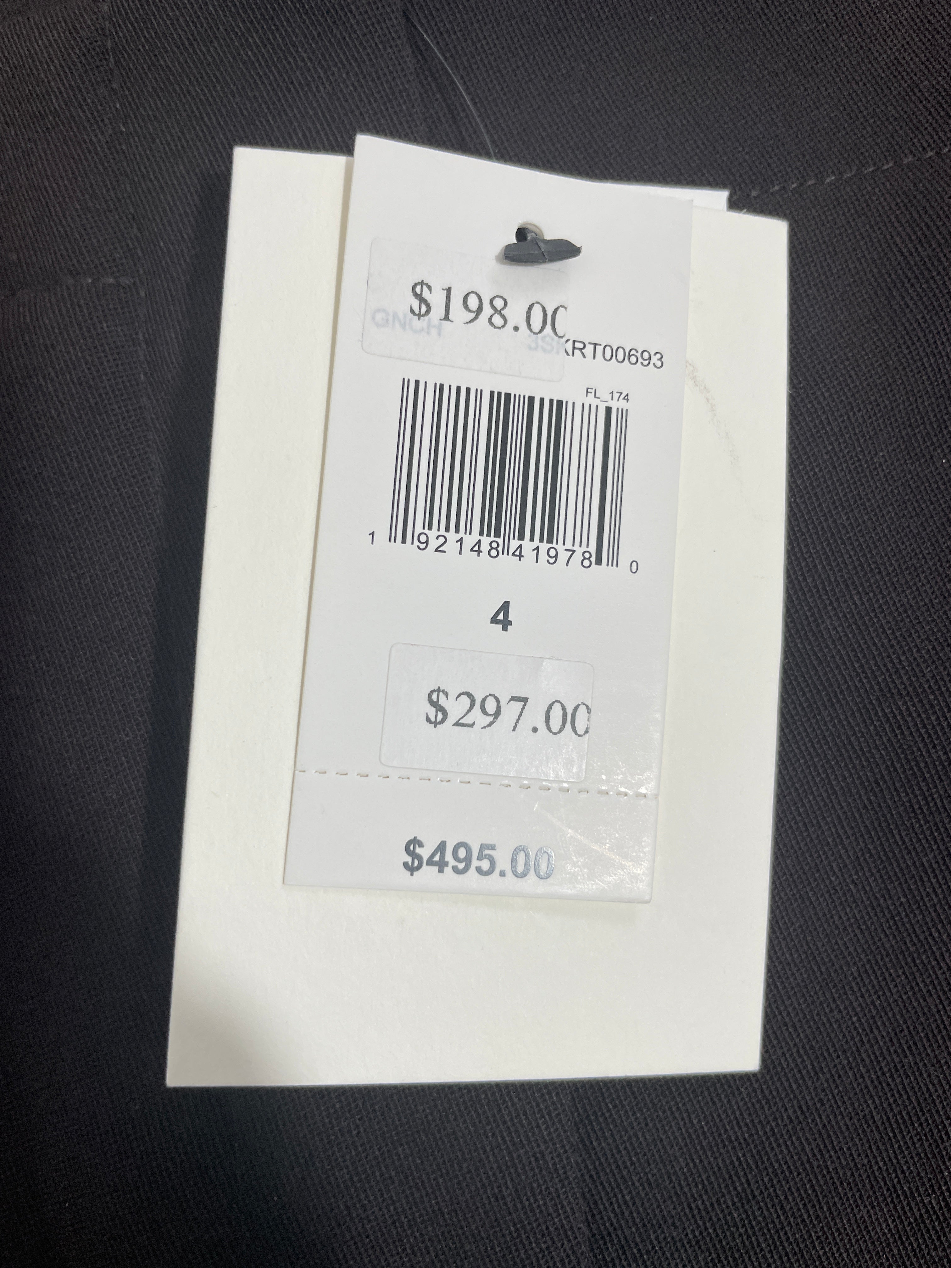 Size 4 A.L.C. Brown Wool Blend Midi Pencil Skirt Original $495 Retail Tag