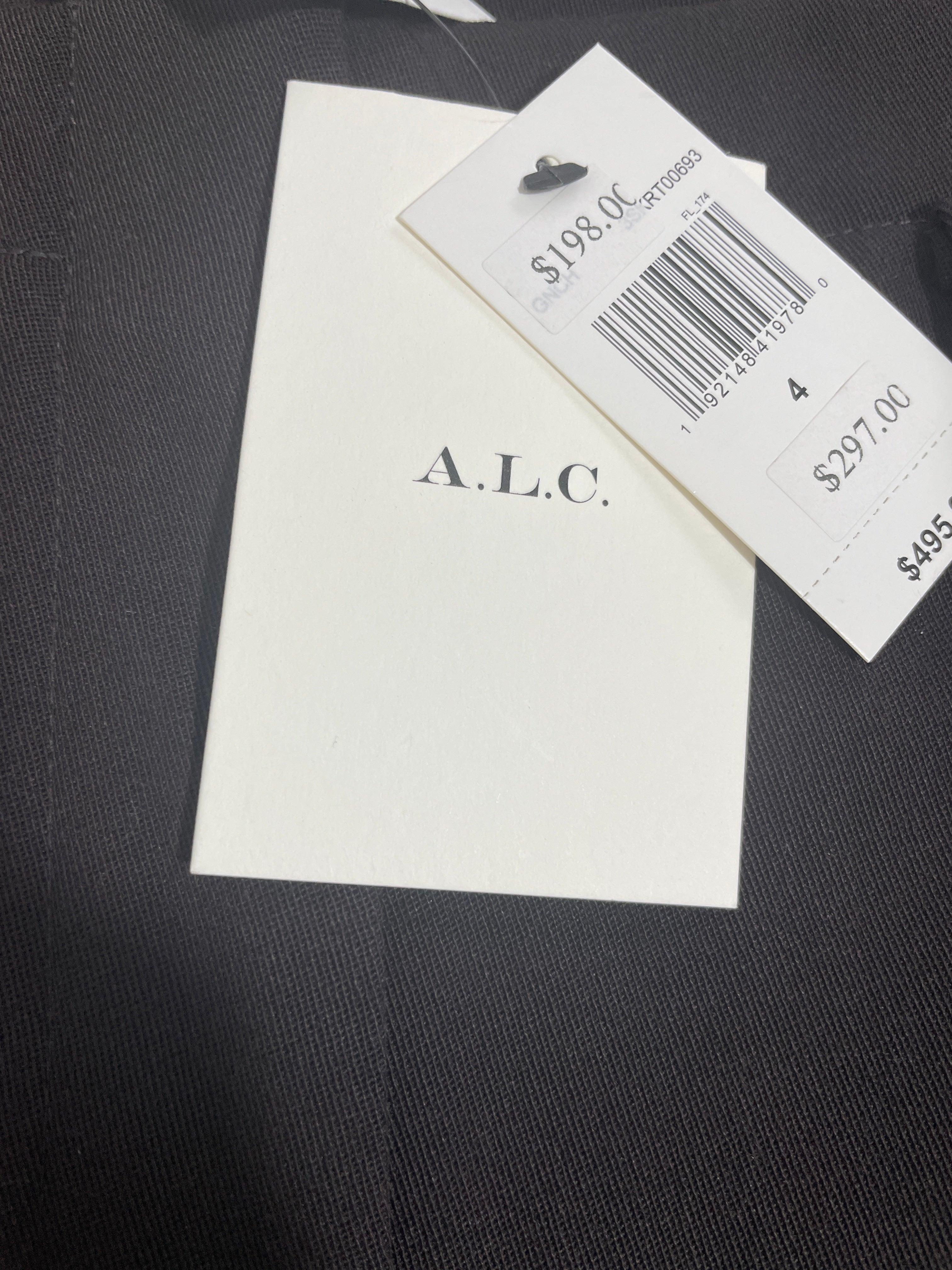 Size 4 A.L.C. Brown Wool Blend Midi Pencil Skirt A.L.C. Hangtag
