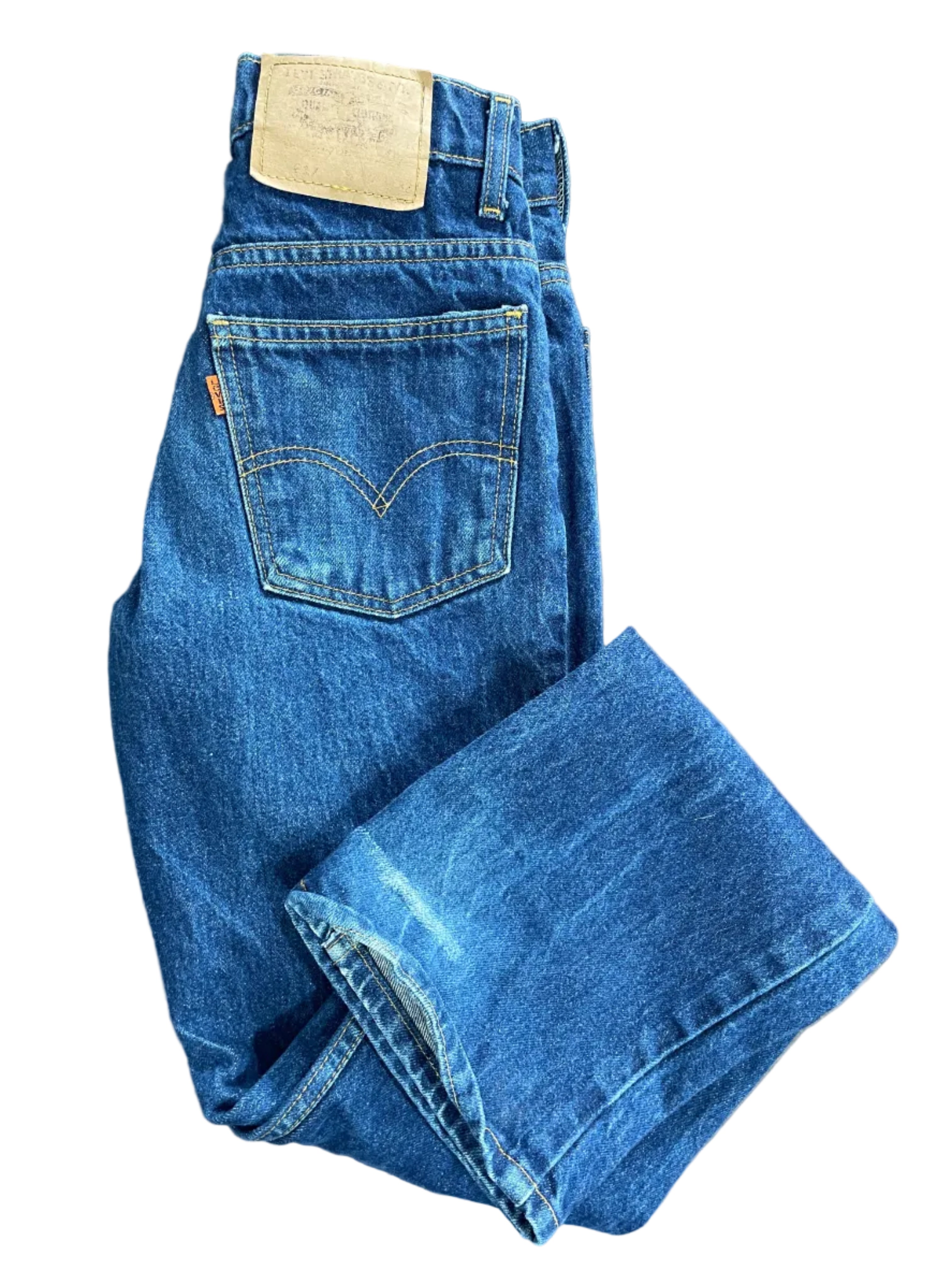 Size 27 Vintage Levi’s 517 Blue Bootcut Jeans Back