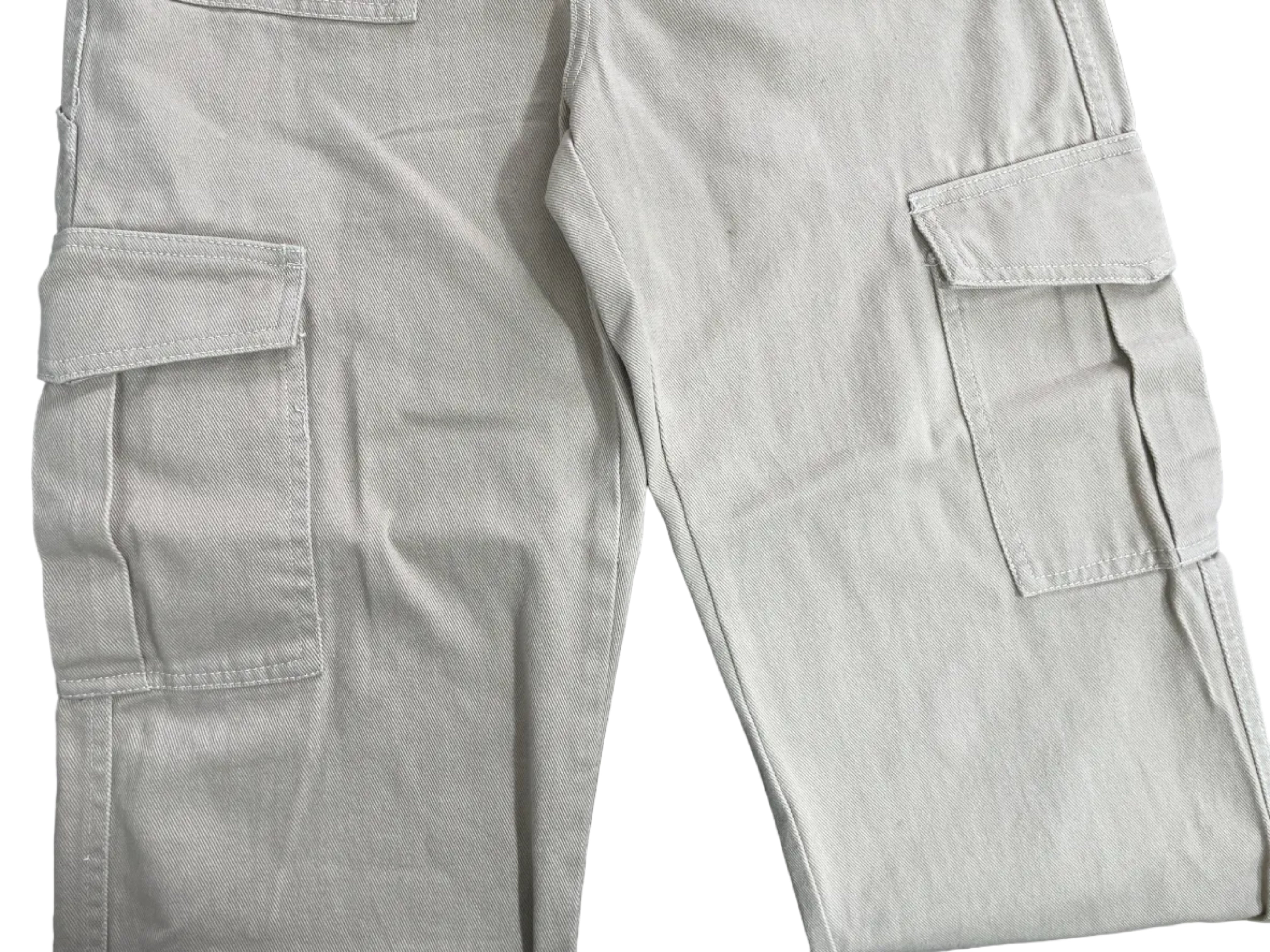 Size 7 Ardene Beige ’90s High Rise Cargo Pants Utility Leg Pocket Detail