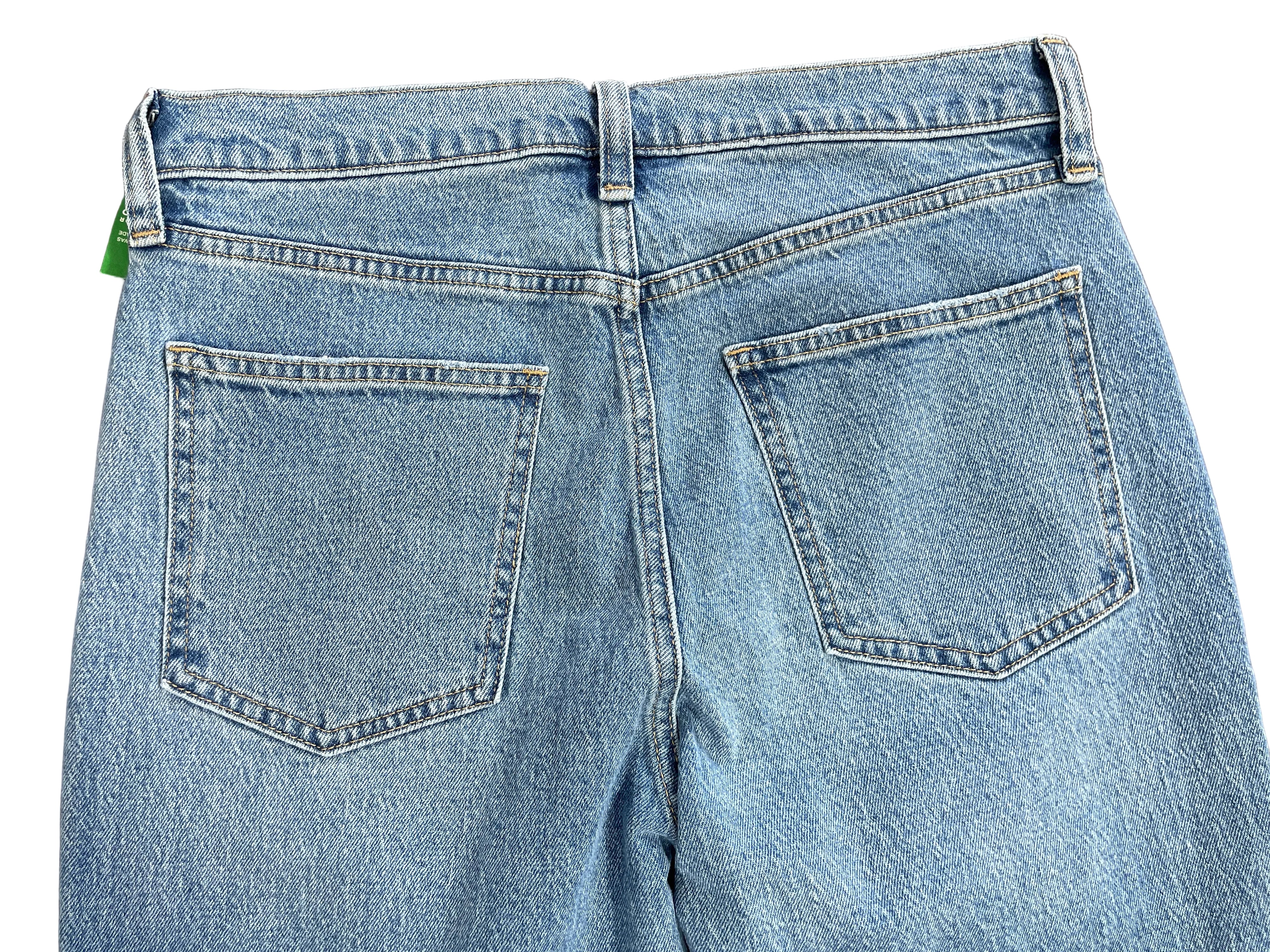 1. Size 29 Gap High Rise ’90s Straight Light Wash Blue Jeans Rear Patch Pockets
