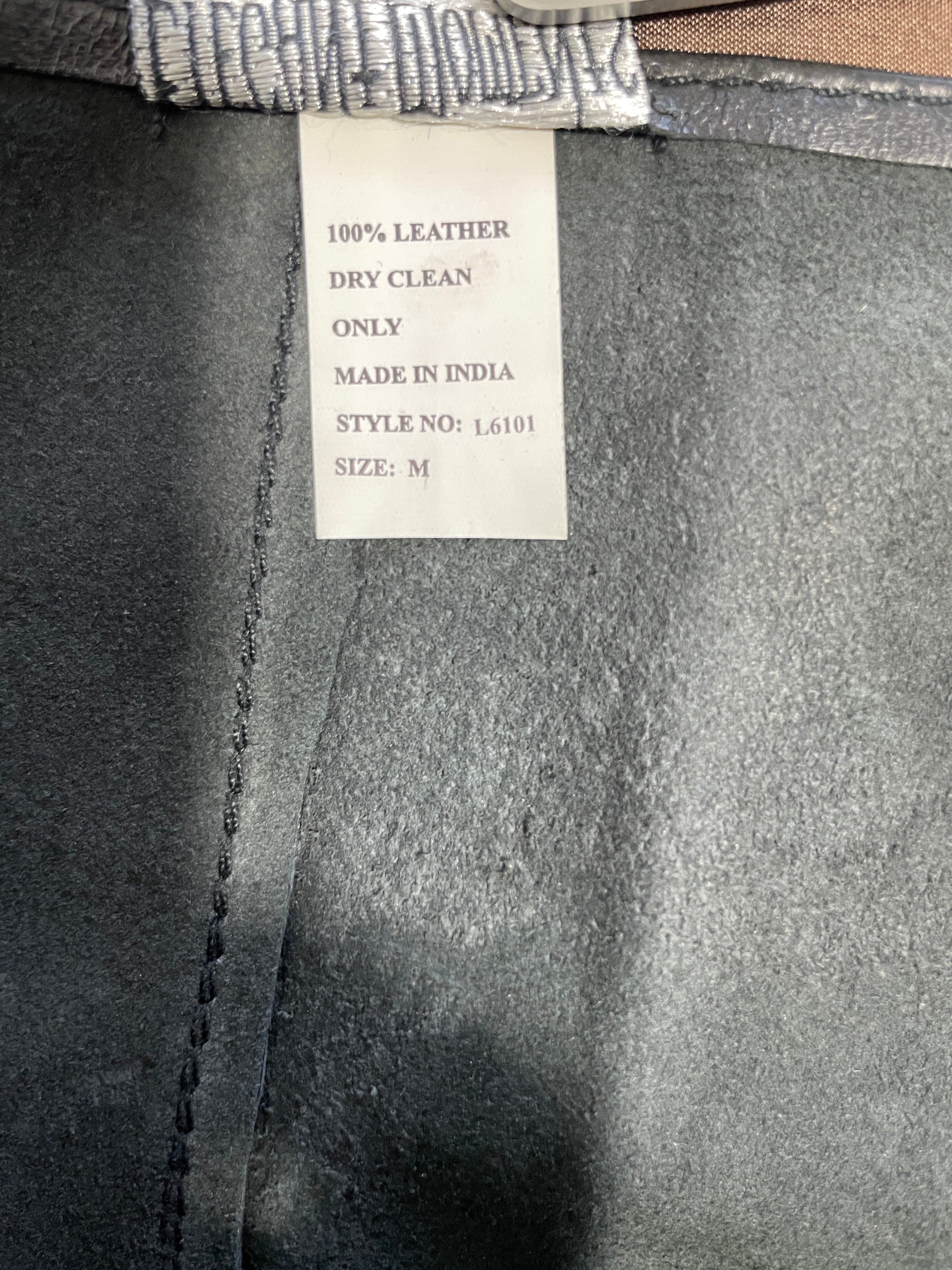 1. Elegant Moments Leather mini skirt 100 percent genuine leather care and style L6101 label