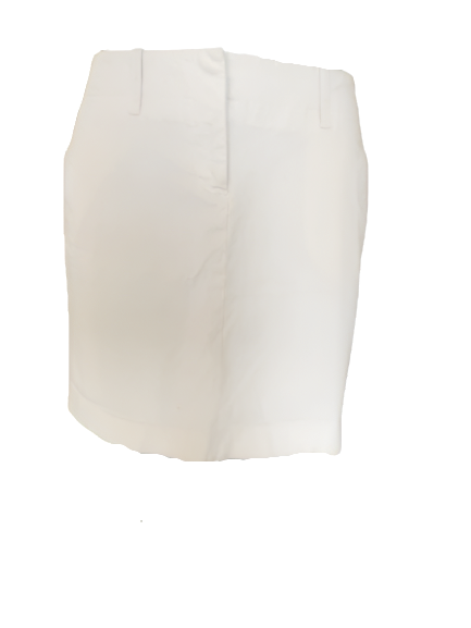 White skirt on a white background