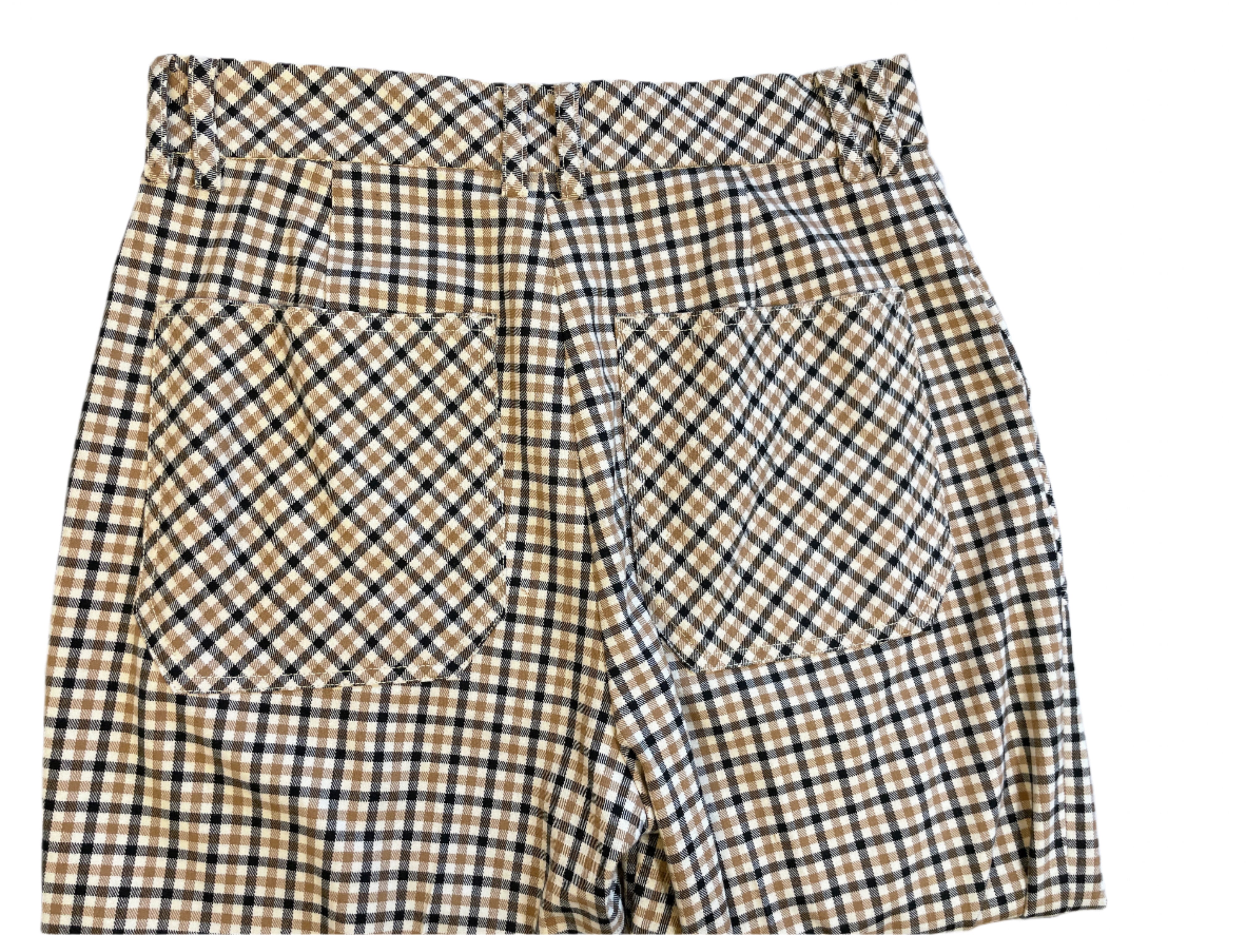 Simons Twik plaid wide leg pants